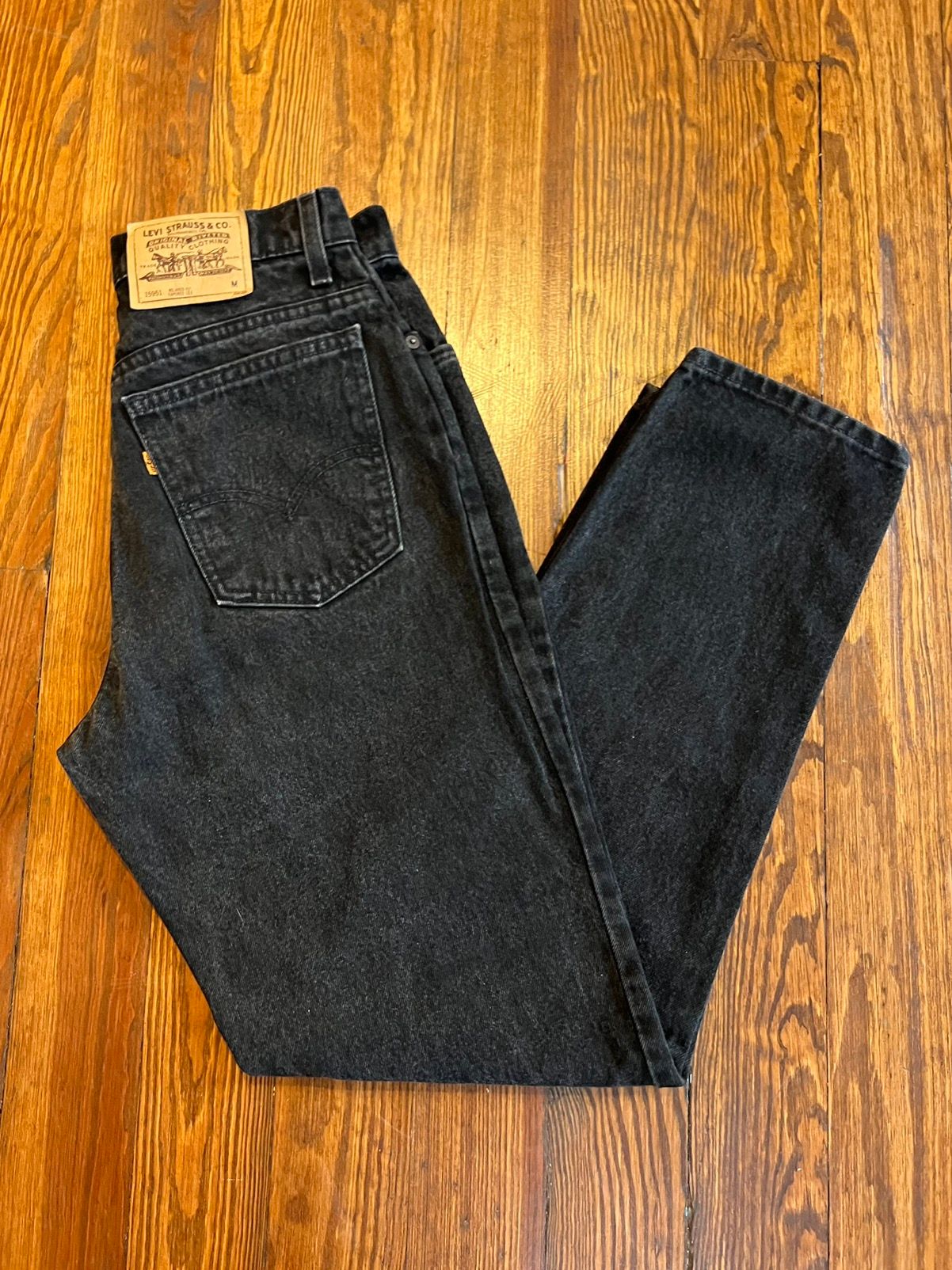 Vintage Vintage Levi’s 951 Black Denim Jeans Made in USA Size US 29 - 1 Preview