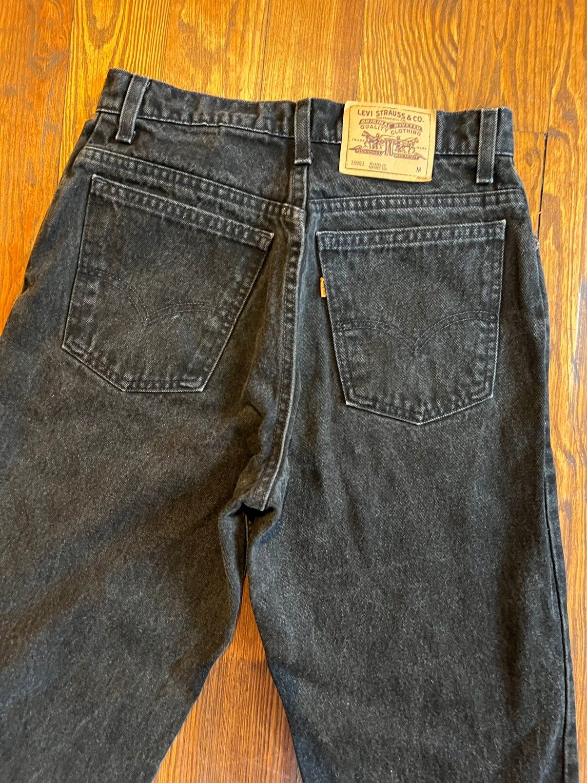 Vintage Vintage Levi’s 951 Black Denim Jeans Made in USA Size US 29 - 6 Thumbnail