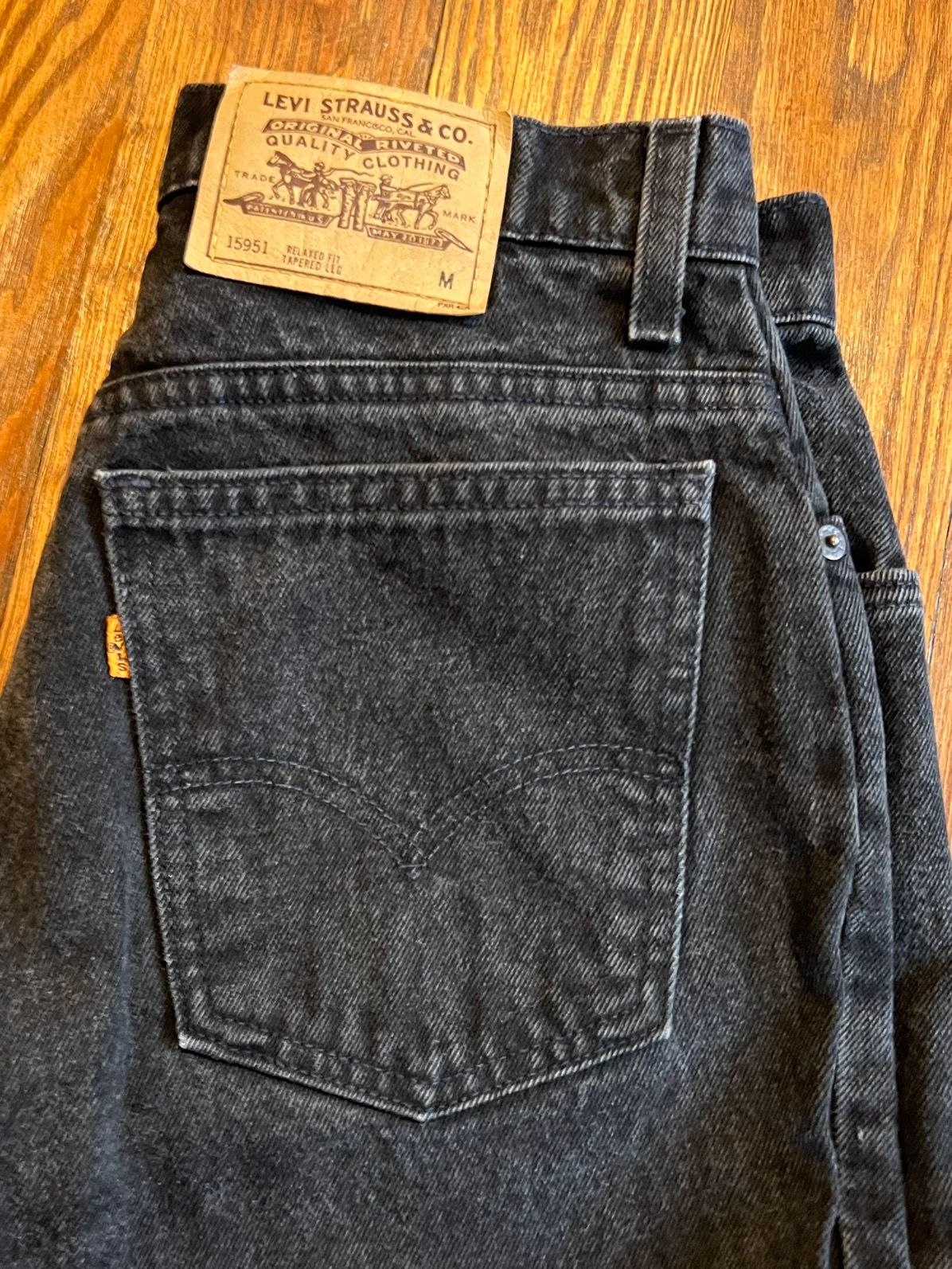 Vintage Vintage Levi’s 951 Black Denim Jeans Made in USA Size US 29 - 2 Preview