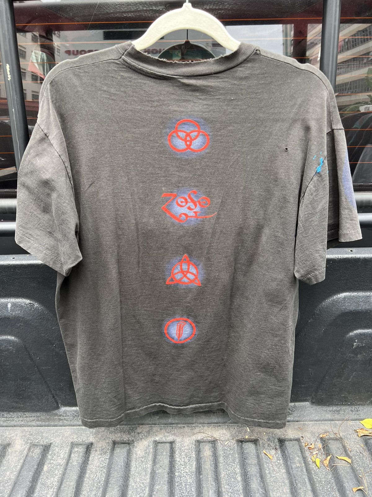 Vintage Led Zeppelin All Over Print Shirt with 4-Logo Backprint Size US L / EU 52-54 / 3 - 2 Thumbnail