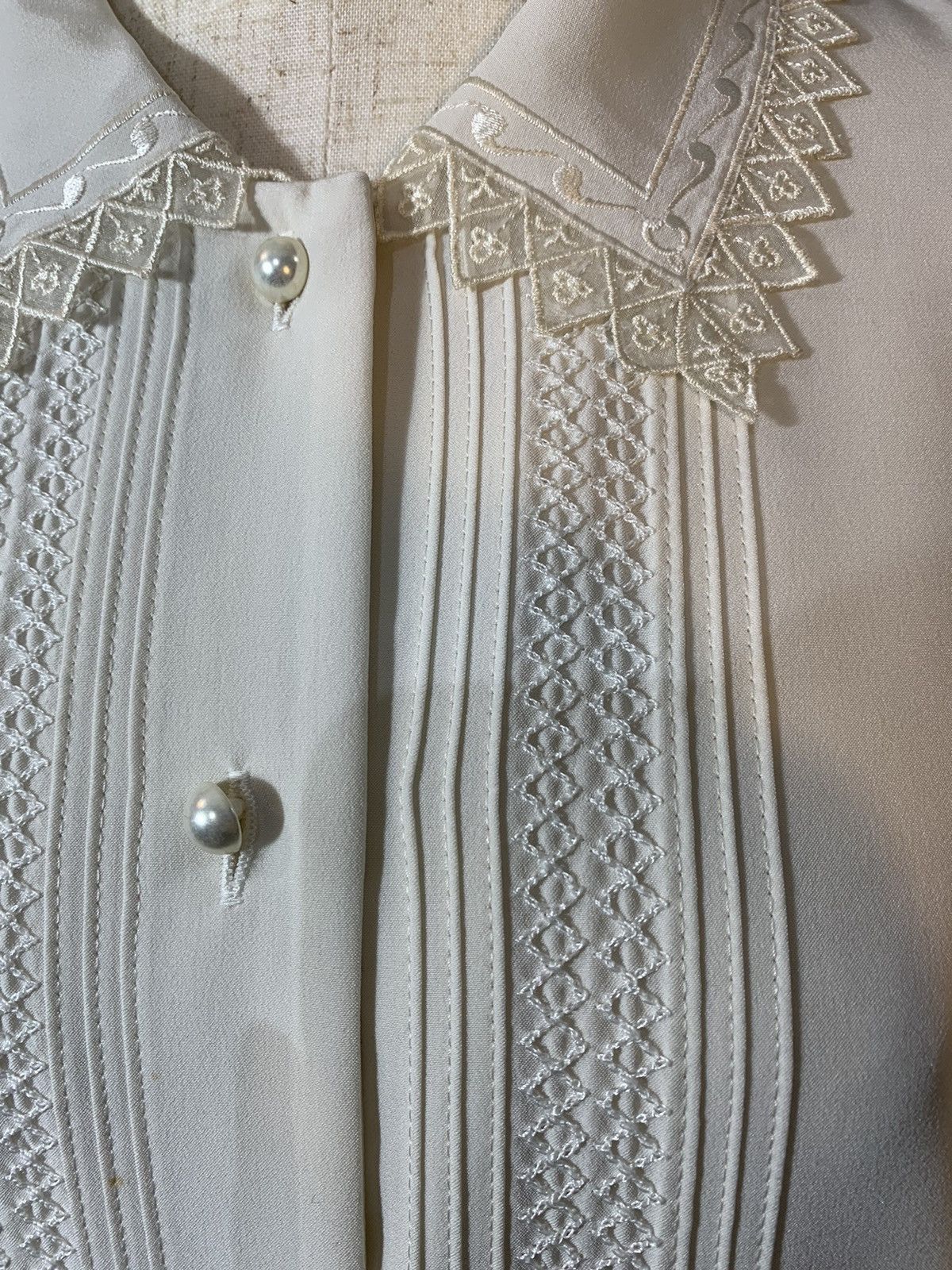 Burberry Vintage Burberrys Lace detailed Button-Up Size US S / EU 44-46 / 1 - 9 Thumbnail