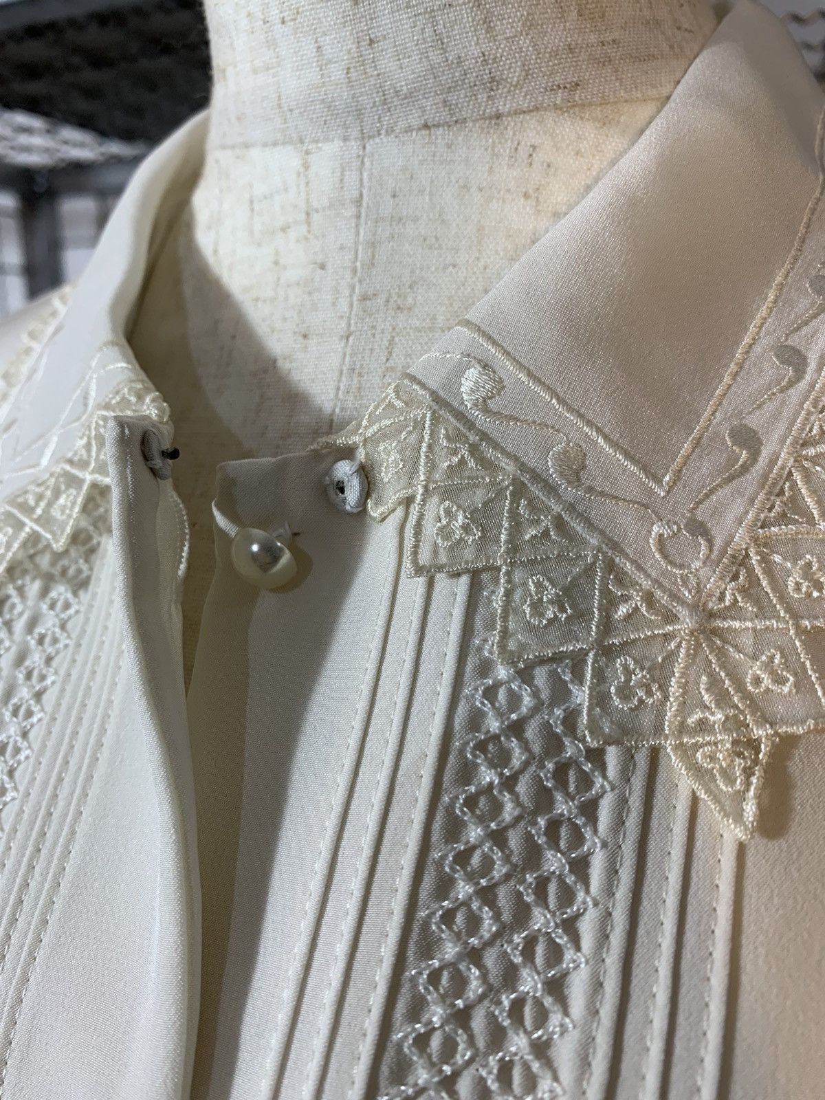 Burberry Vintage Burberrys Lace detailed Button-Up Size US S / EU 44-46 / 1 - 12 Thumbnail
