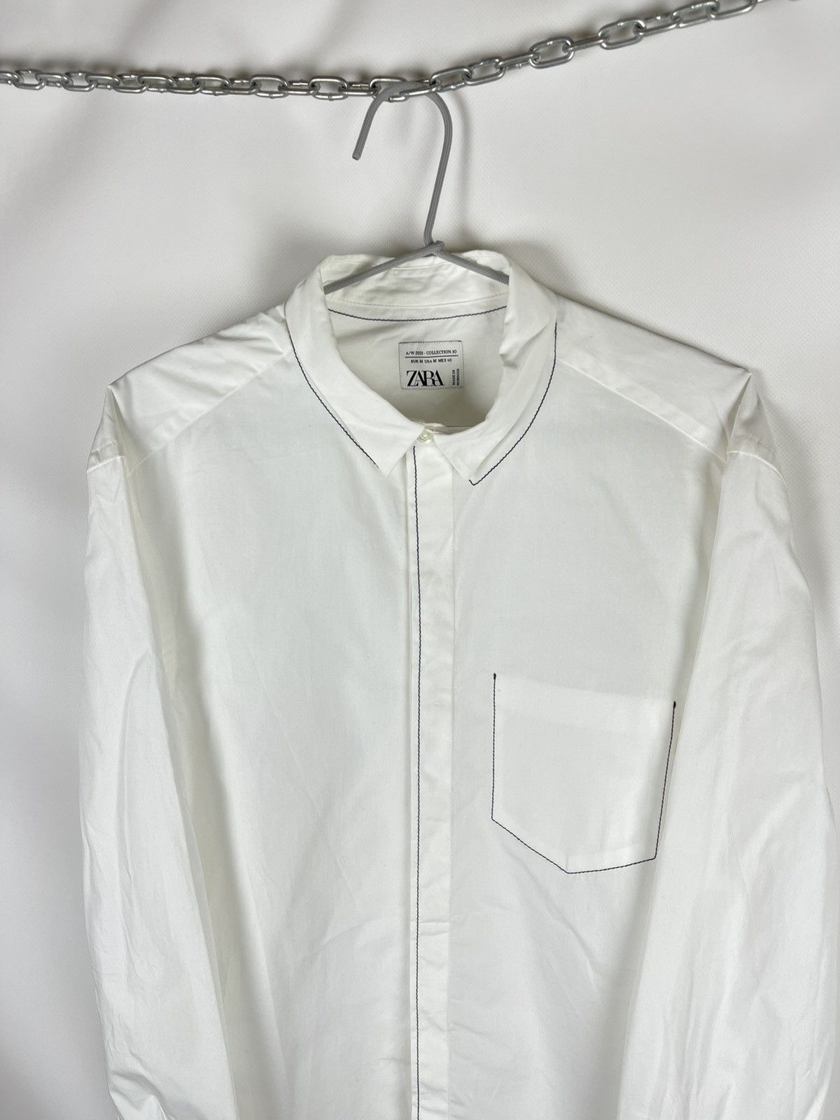 Zara Zara Autumn winter 2021 collection 10 shirt pocket inside Size US M / EU 48-50 / 2 - 2 Thumbnail