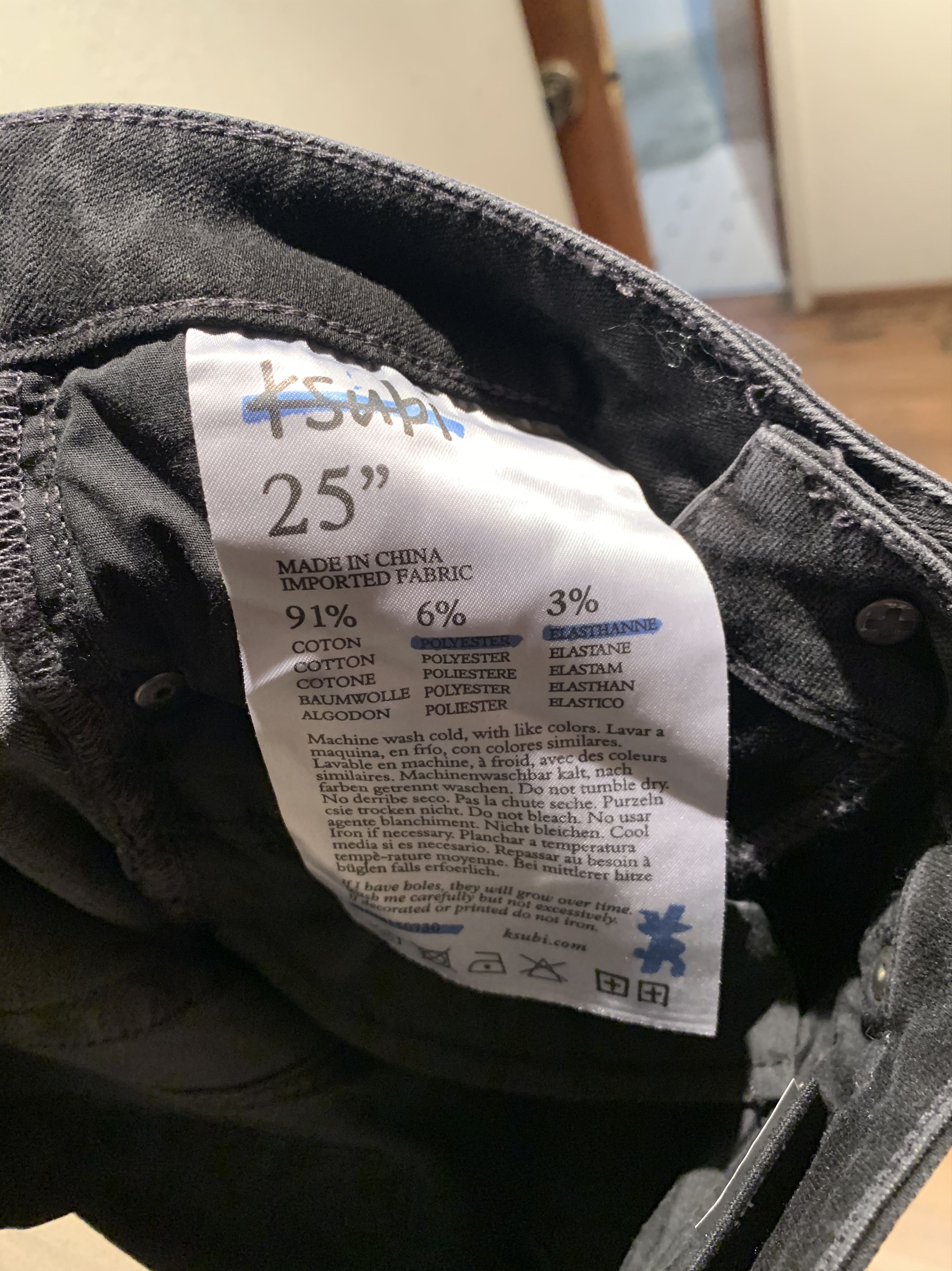 *RARE* New Ksubi Hi N Wasted Skinny Denim Jeans - 25