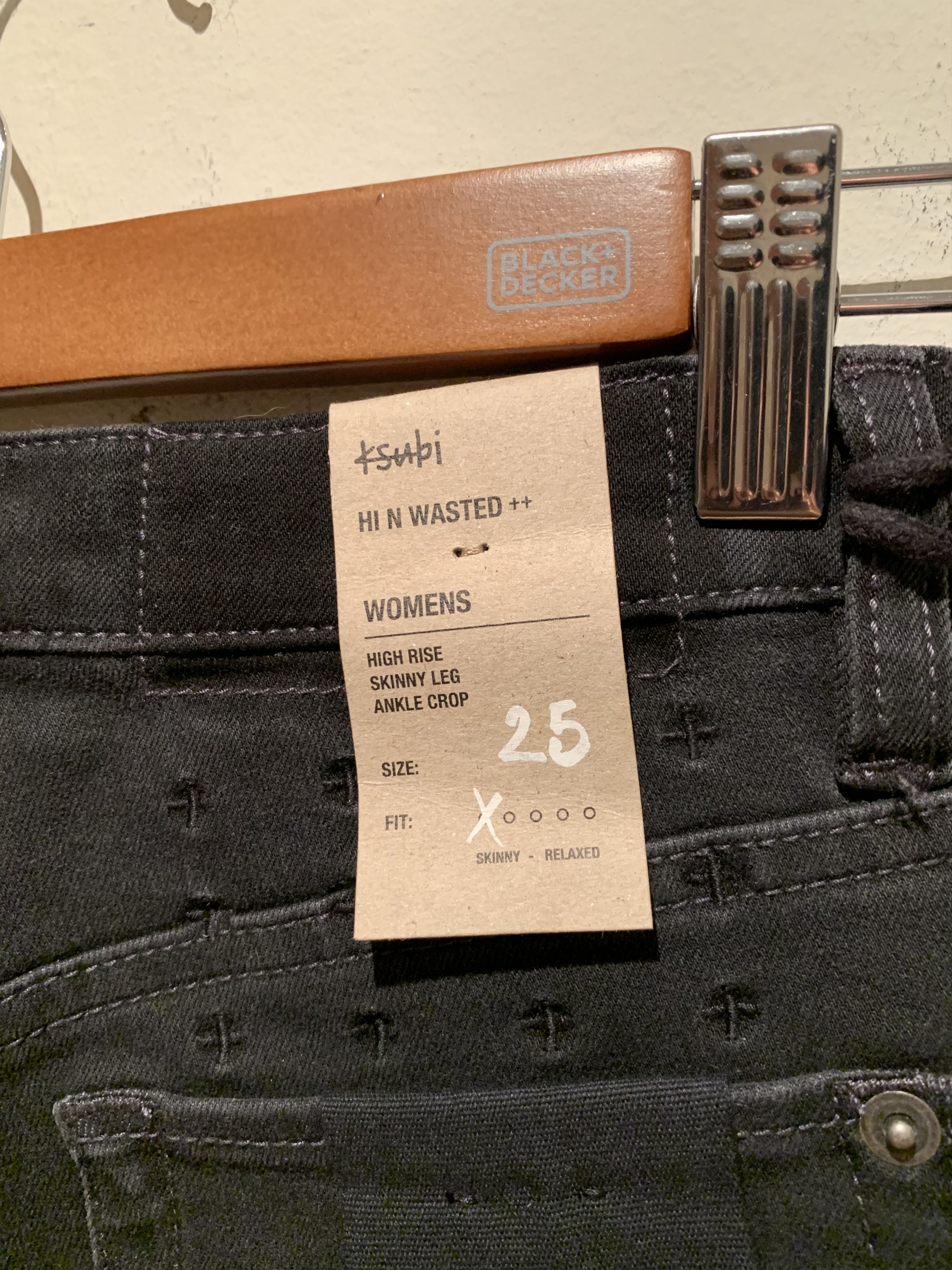 *RARE* New Ksubi Hi N Wasted Skinny Denim Jeans - 25