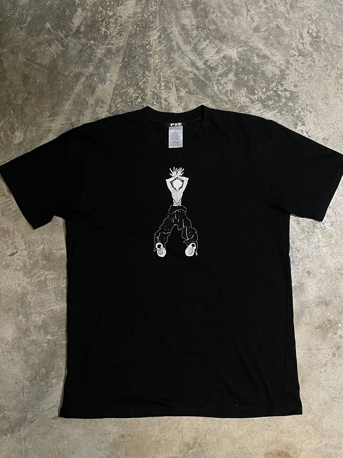 Drain Gang × Sad Boys Sbe Merch Ecco2k PXE Rhinestone BIG AIR Shirt ...