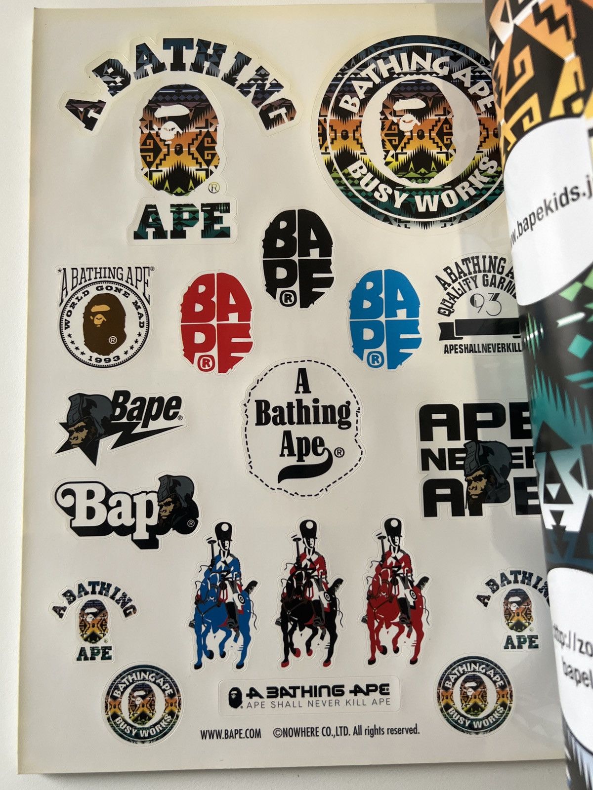 Bape 2010 BAPE WINTER Magazine + CAMO TOTE BAG & STICKER SHEET Size ONE SIZE - 5 Thumbnail