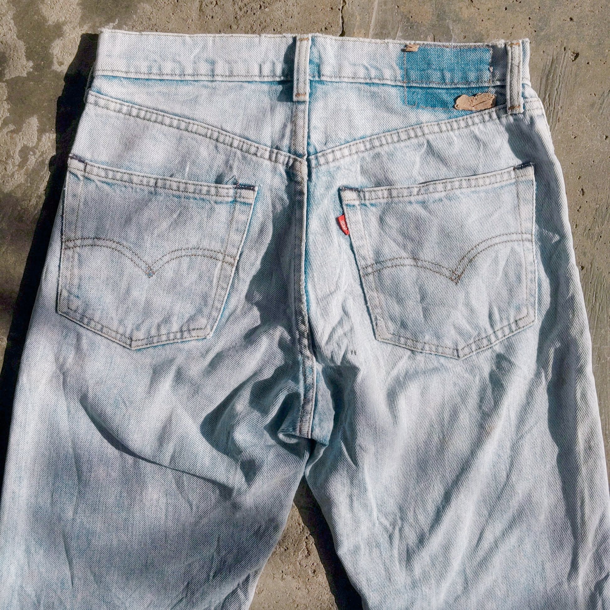Levi's W28 Vintage Levis Faded Denim Distressed Jeans Lightwash Size US 28 / EU 44 - 8 Thumbnail