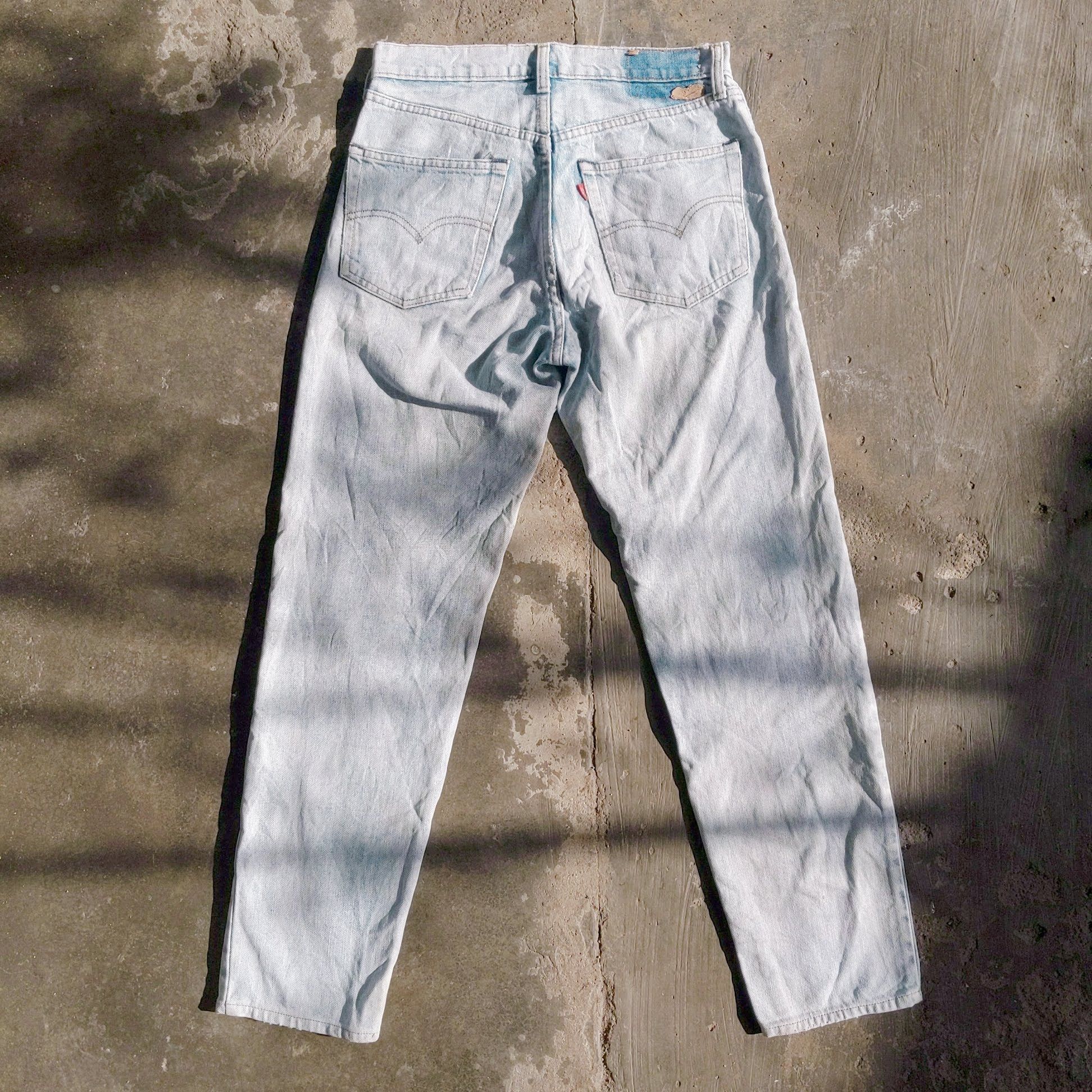 Levi's W28 Vintage Levis Faded Denim Distressed Jeans Lightwash Size US 28 / EU 44 - 7 Thumbnail