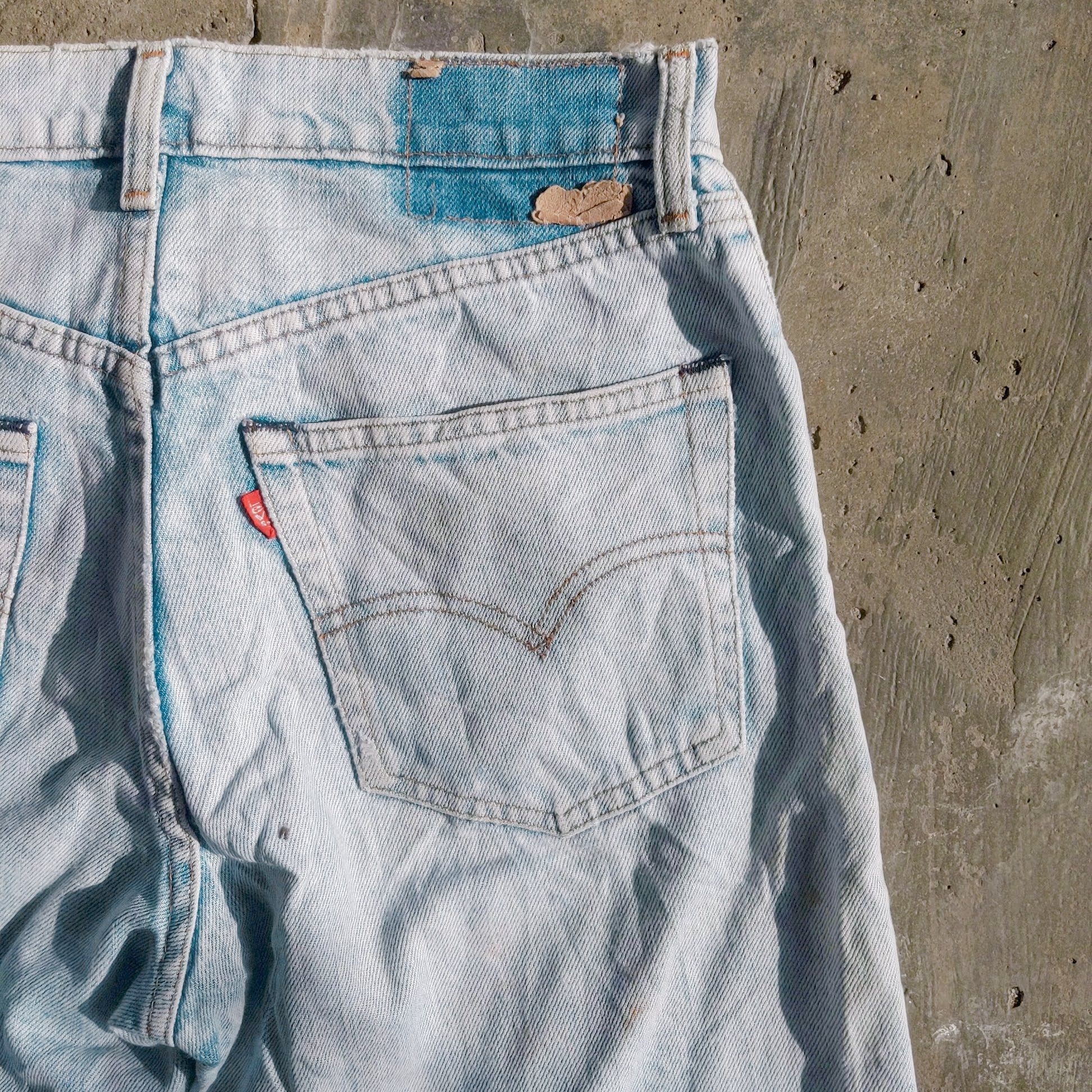 Levi's W28 Vintage Levis Faded Denim Distressed Jeans Lightwash Size US 28 / EU 44 - 10 Thumbnail