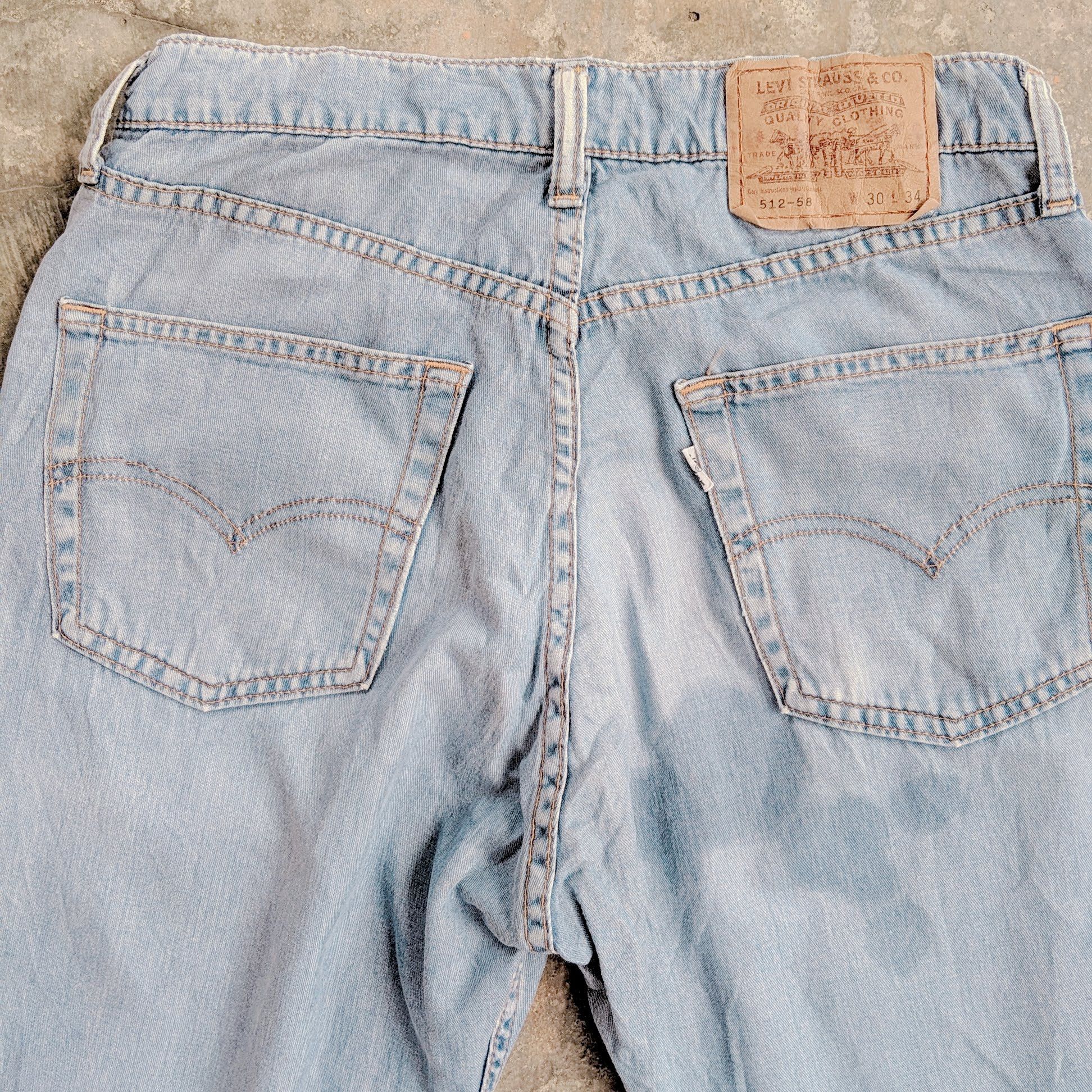 Japanese Brand Vintage Levis 512 Faded Sicks Soft Jean Denim Pants W28 Size US 28 / EU 44 - 8 Thumbnail