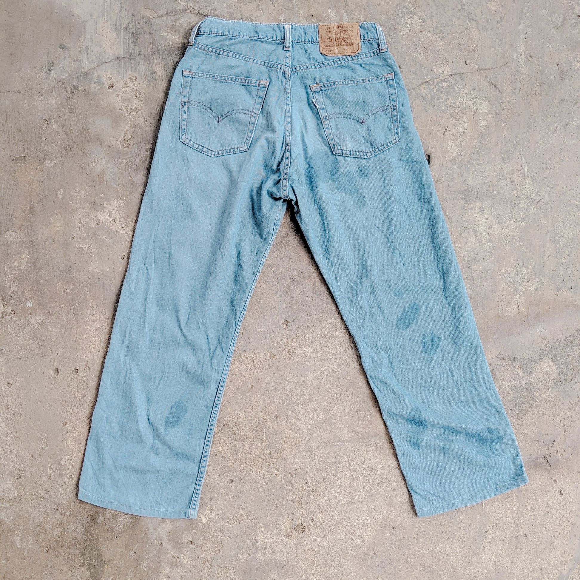 Japanese Brand Vintage Levis 512 Faded Sicks Soft Jean Denim Pants W28 Size US 28 / EU 44 - 7 Thumbnail