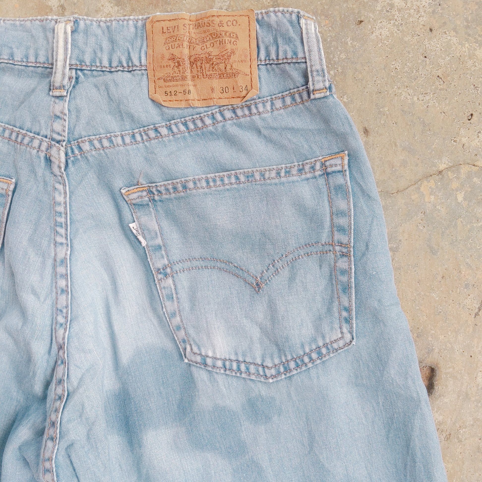 Japanese Brand Vintage Levis 512 Faded Sicks Soft Jean Denim Pants W28 Size US 28 / EU 44 - 10 Thumbnail