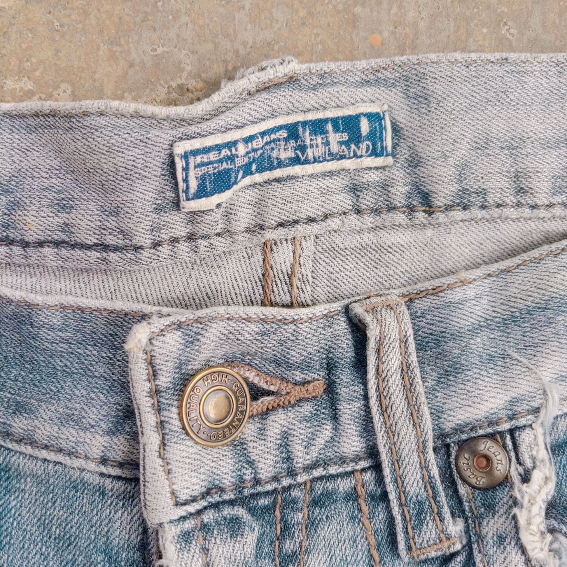 Japanese Brand × Jean × Vintage Vintage VILLAND Faded Distressed Jean Denim Pants W32 Size US 32 / EU 48 - 6 Thumbnail