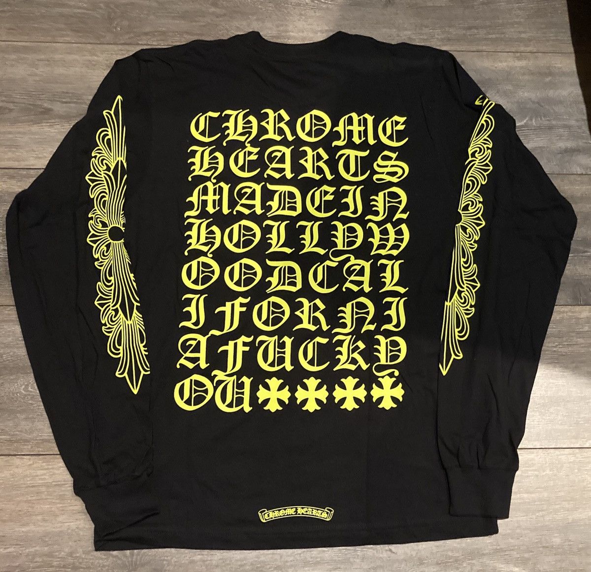 Brand New Chrome Hearts Script L/S T Shirt Size M