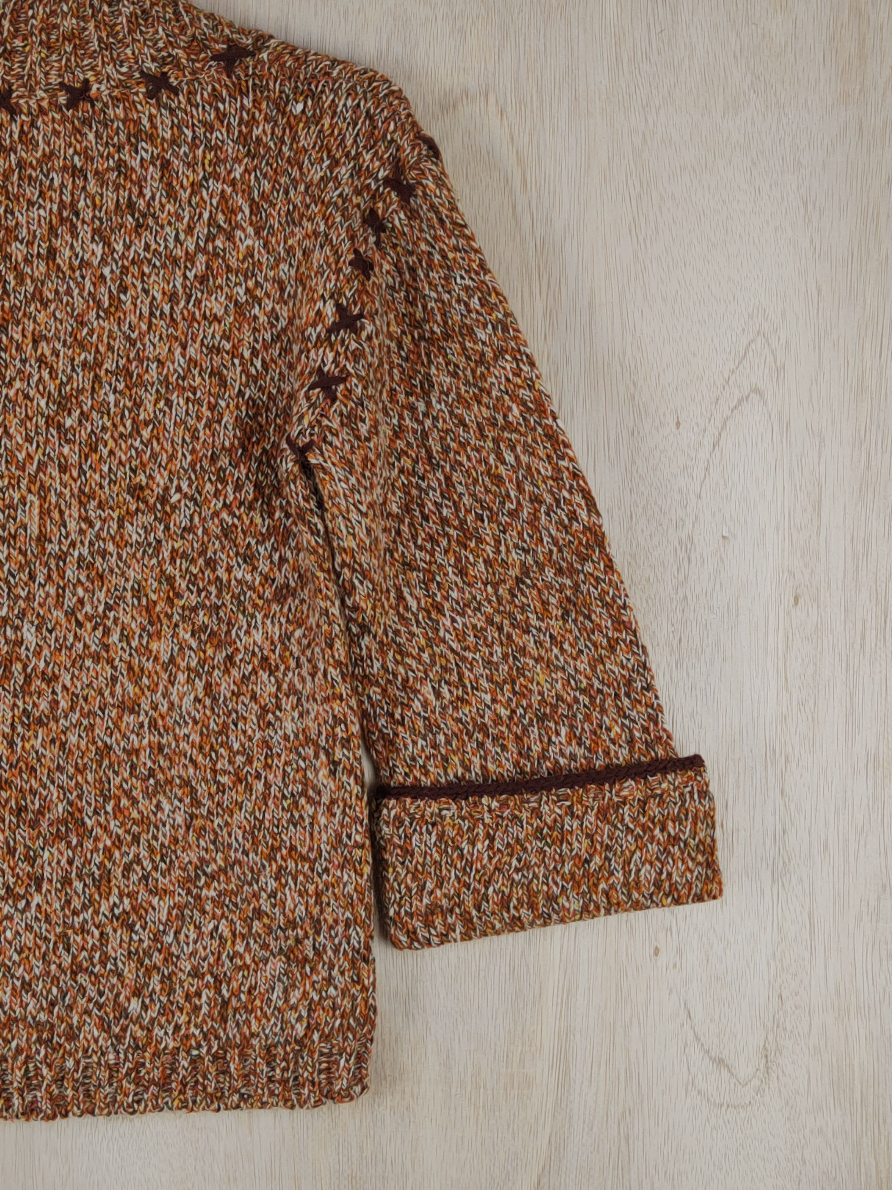 Homespun Knitwear × Japanese Brand × Vintage Beaute Claire Original Brown Knitwear #S304 Size M / US 6-8 / IT 42-44 - 7 Thumbnail