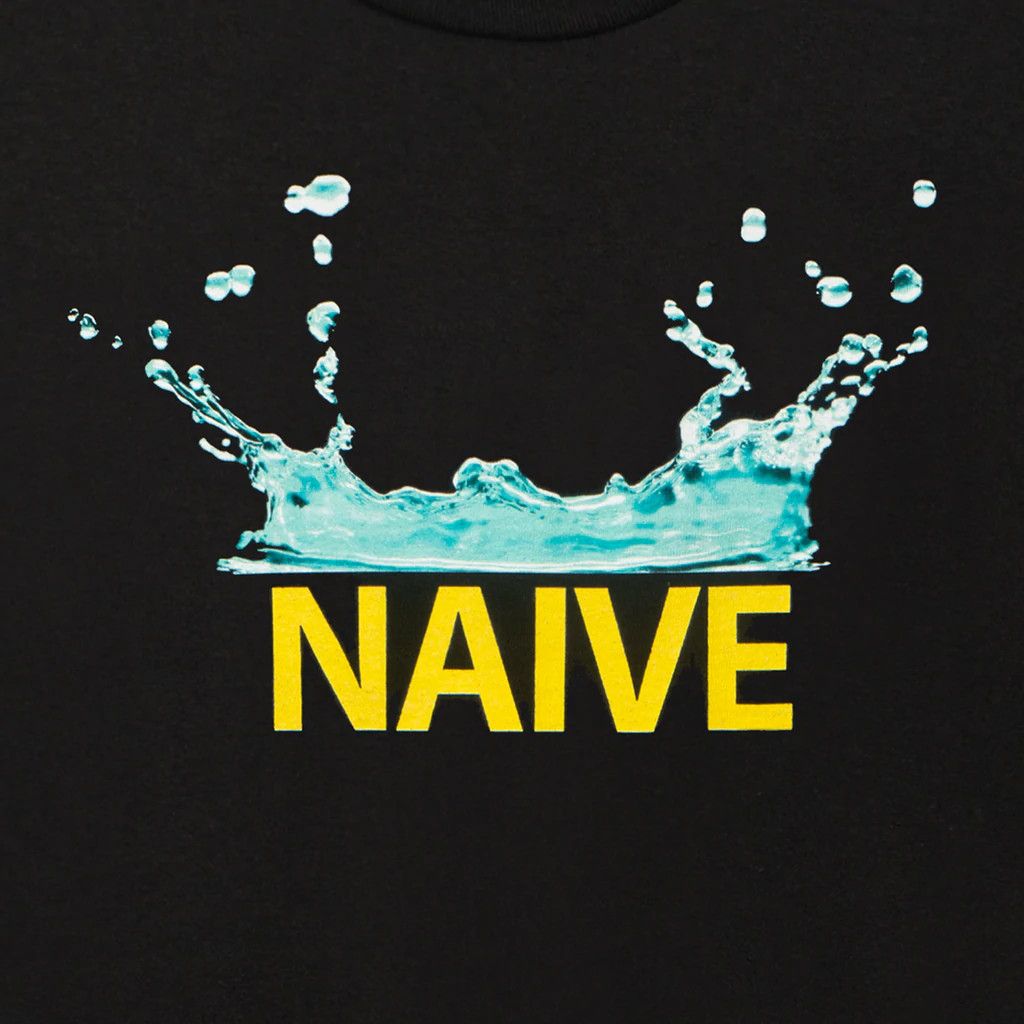 DS SS22 ASSC Naive A Drop In The Bucket Black Tee BAPE KITH