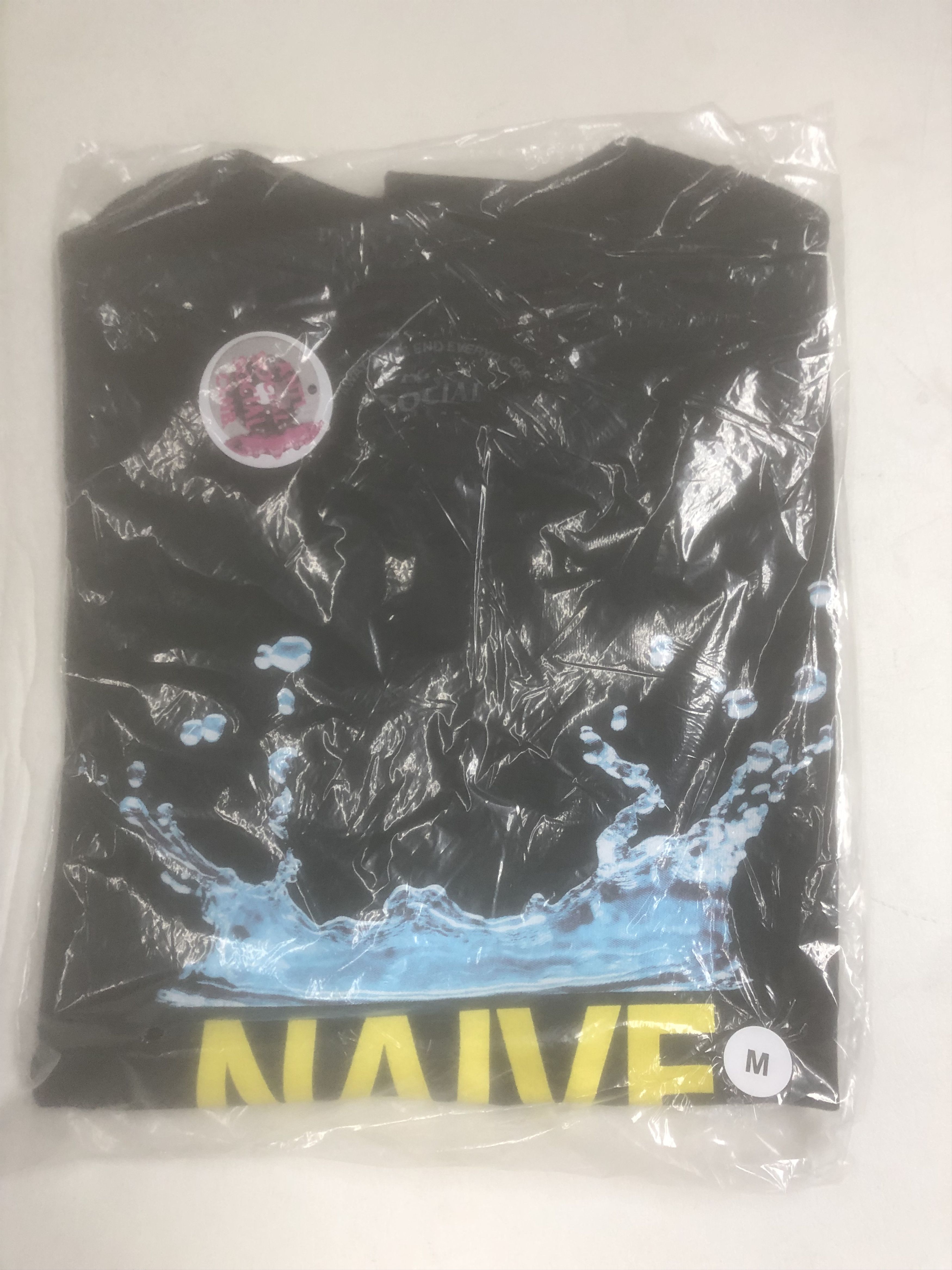 DS SS22 ASSC Naive A Drop In The Bucket Black Tee BAPE KITH