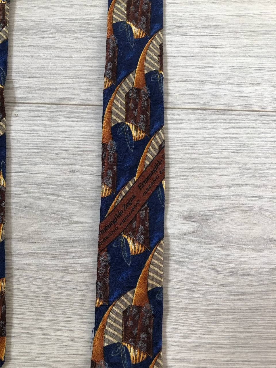Ermenegildo Zegna Vintage Ermenegido Zegna Tie 90s StreetWear Y2K Casual Style Size ONE SIZE - 3 Thumbnail