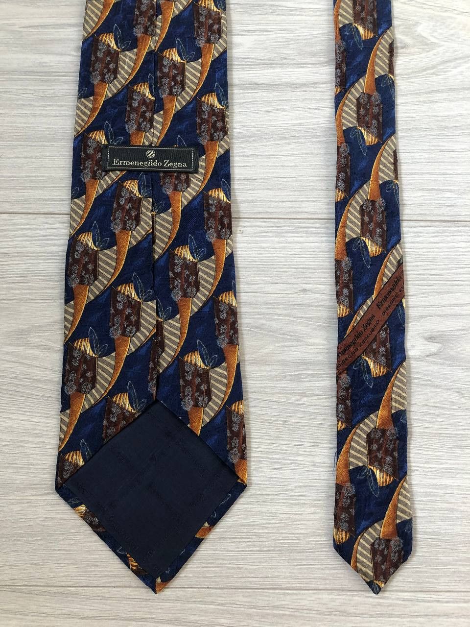 Ermenegildo Zegna Vintage Ermenegido Zegna Tie 90s StreetWear Y2K Casual Style Size ONE SIZE - 2 Thumbnail