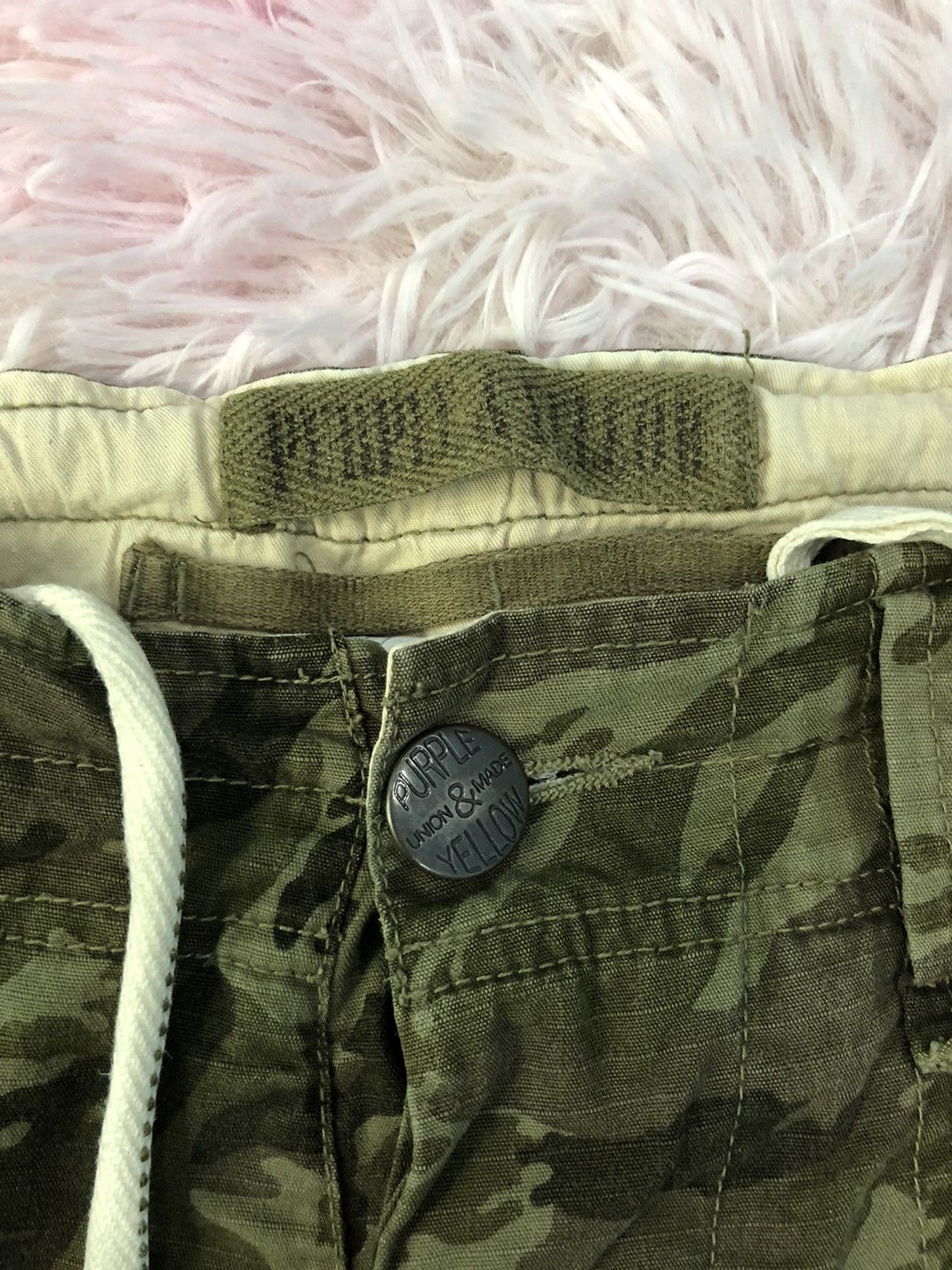 📮FREE SHIPPING📮Rare Purple&Yellow Camo Bondage Cargo Pants