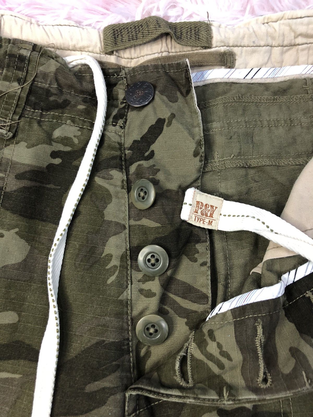 📮FREE SHIPPING📮Rare Purple&Yellow Camo Bondage Cargo Pants