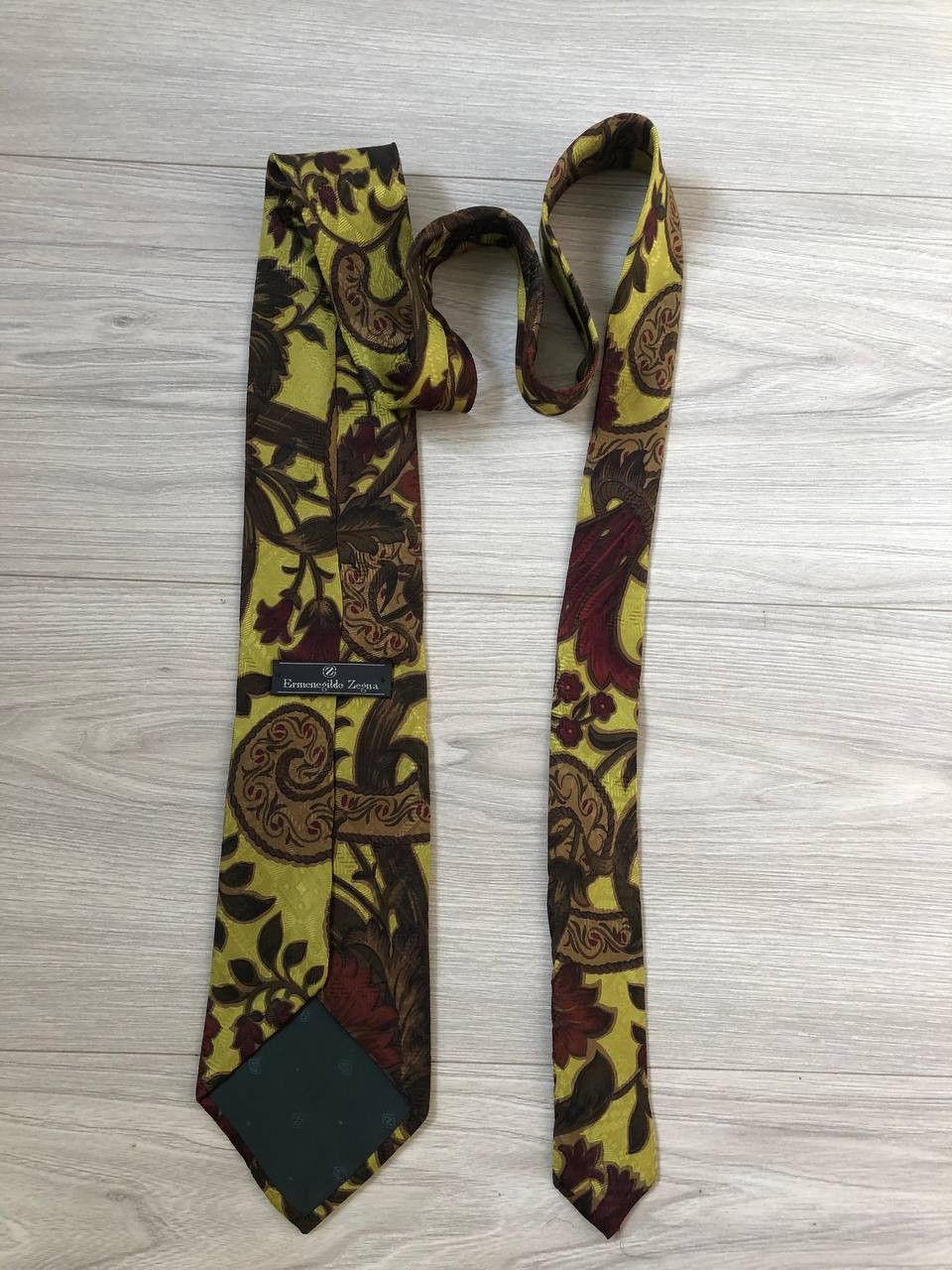 Ermenegildo Zegna Vintage Ermenegido Zegna Tie 90s StreetWear Y2K Casual Style Size ONE SIZE - 1 Thumbnail