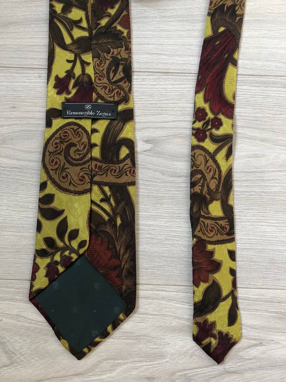 Ermenegildo Zegna Vintage Ermenegido Zegna Tie 90s StreetWear Y2K Casual Style Size ONE SIZE - 3 Thumbnail