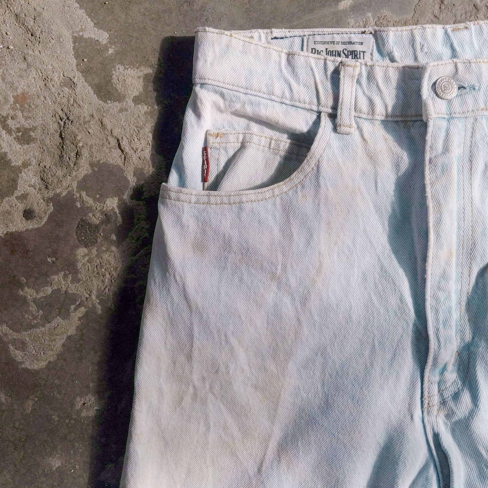 Big John Big John Sprint Rusty Faded Denim Trousers Pants Size US 29 - 3 Thumbnail