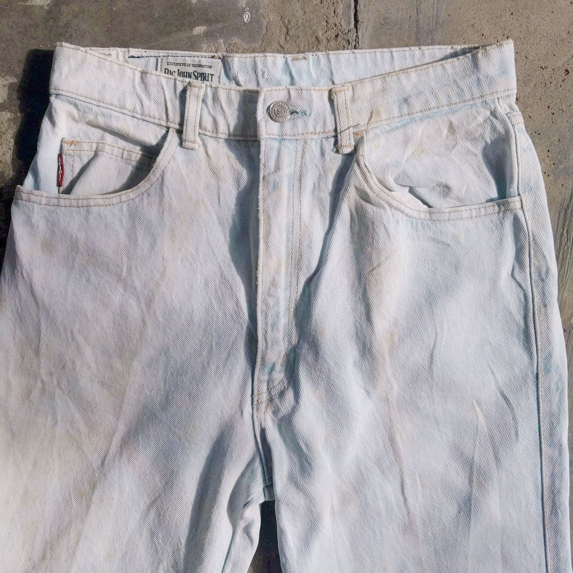 Big John Big John Sprint Rusty Faded Denim Trousers Pants Size US 29 - 2 Thumbnail