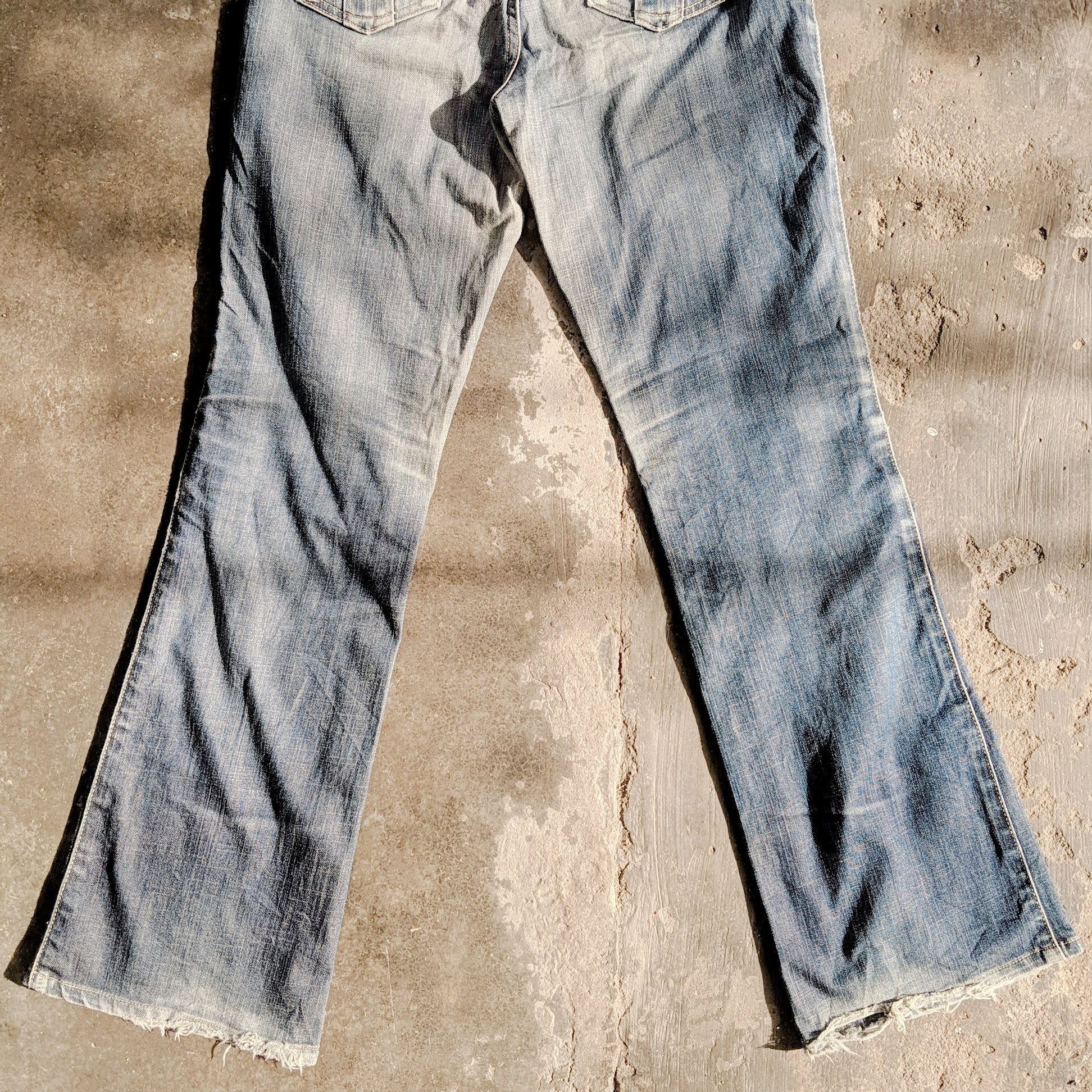 Japanese Brand W29💥Vintage Edwin Sicks Flare Distressed Denim Jean Pants Size US 29 - 12 Thumbnail