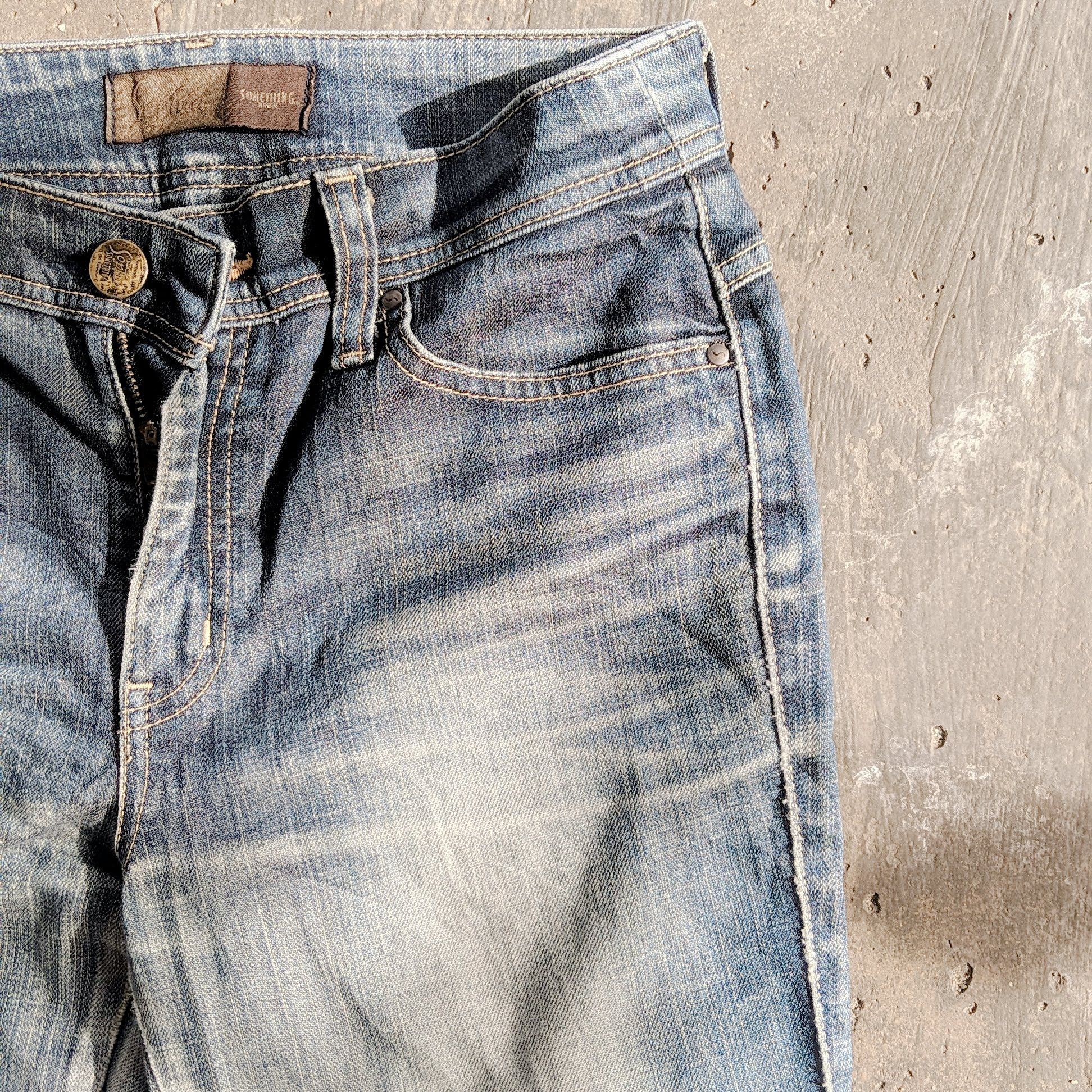 Japanese Brand W29💥Vintage Edwin Sicks Flare Distressed Denim Jean Pants Size US 29 - 4 Thumbnail