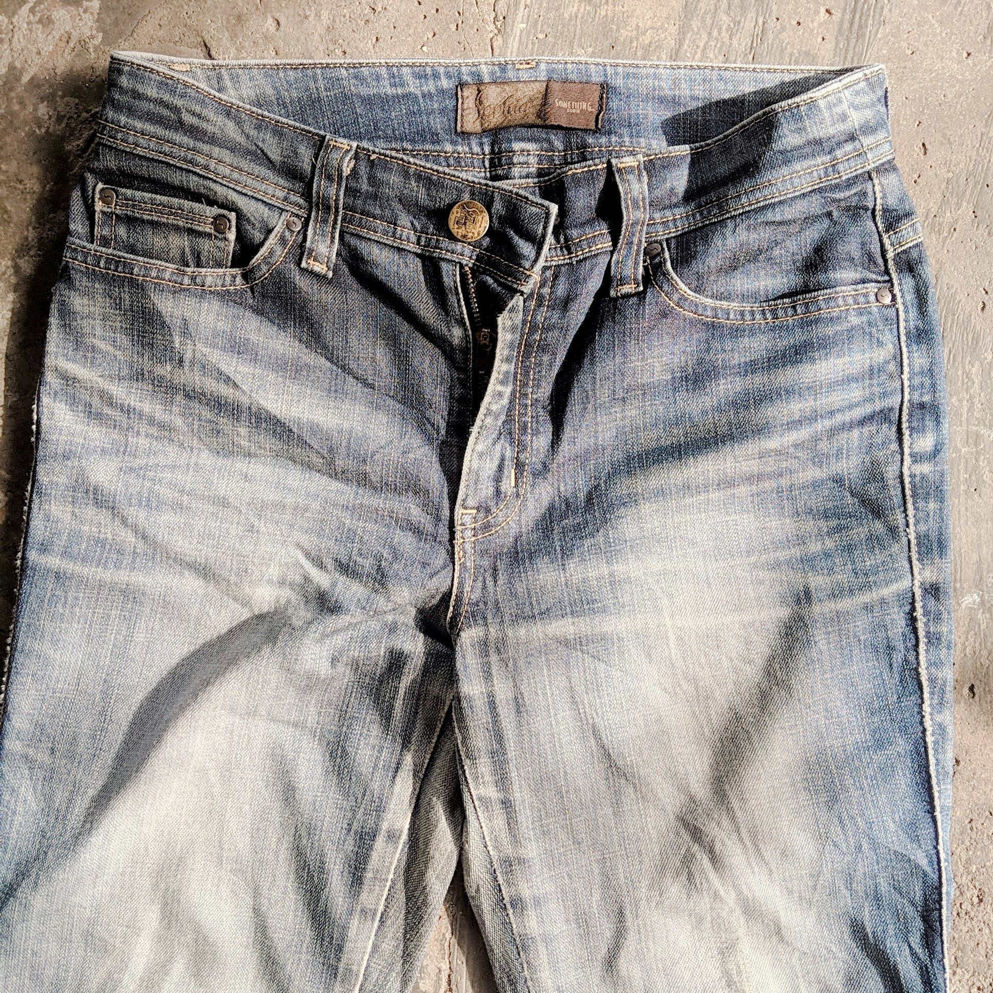 Japanese Brand W29💥Vintage Edwin Sicks Flare Distressed Denim Jean Pants Size US 29 - 2 Thumbnail