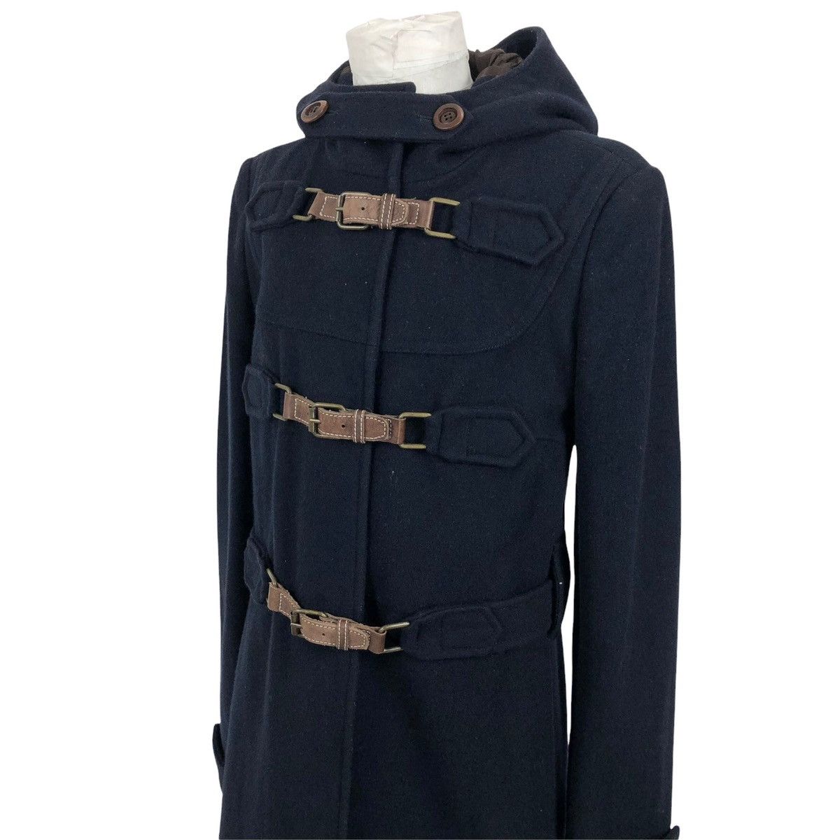 Japanese Brand Nineteen Seventy 19.70 Wool Hooded Duffle Coat Made In Italy Size S / US 4 / IT 40 - 3 Thumbnail