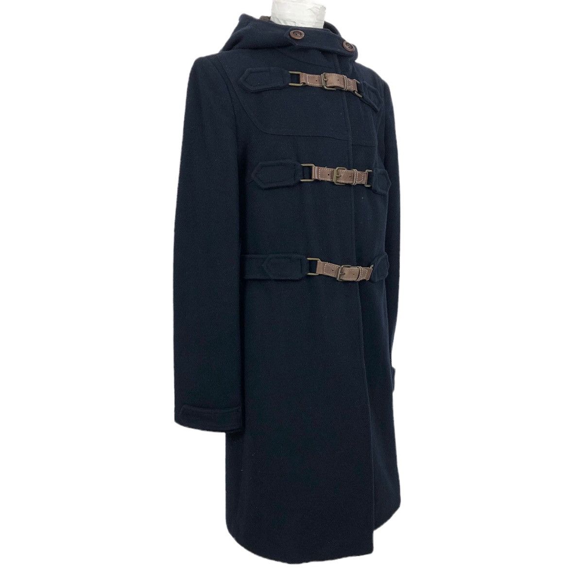 Japanese Brand Nineteen Seventy 19.70 Wool Hooded Duffle Coat Made In Italy Size S / US 4 / IT 40 - 2 Thumbnail