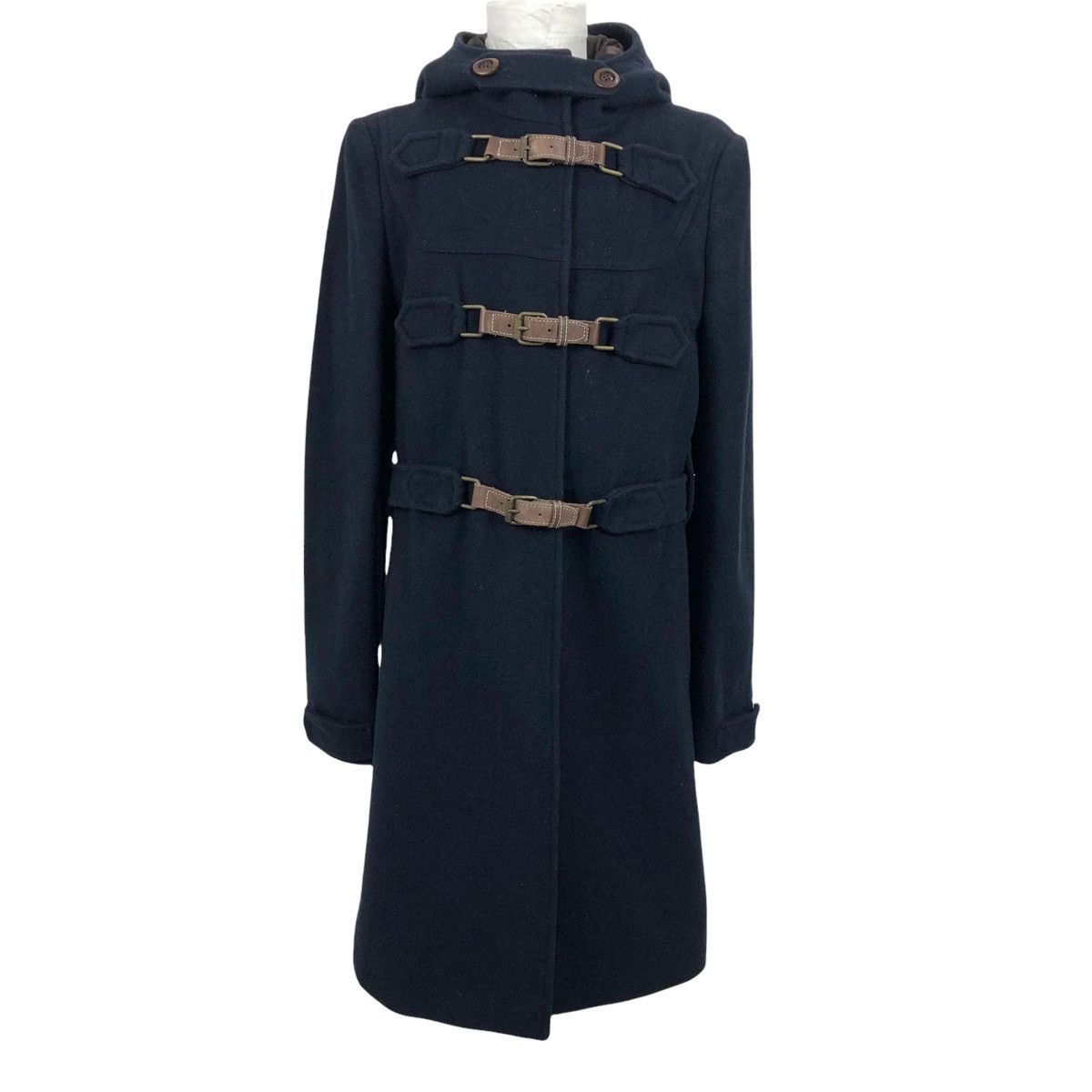 Japanese Brand Nineteen Seventy 19.70 Wool Hooded Duffle Coat Made In Italy Size S / US 4 / IT 40 - 6 Thumbnail