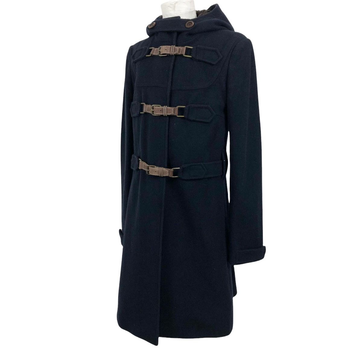 Japanese Brand Nineteen Seventy 19.70 Wool Hooded Duffle Coat Made In Italy Size S / US 4 / IT 40 - 4 Thumbnail