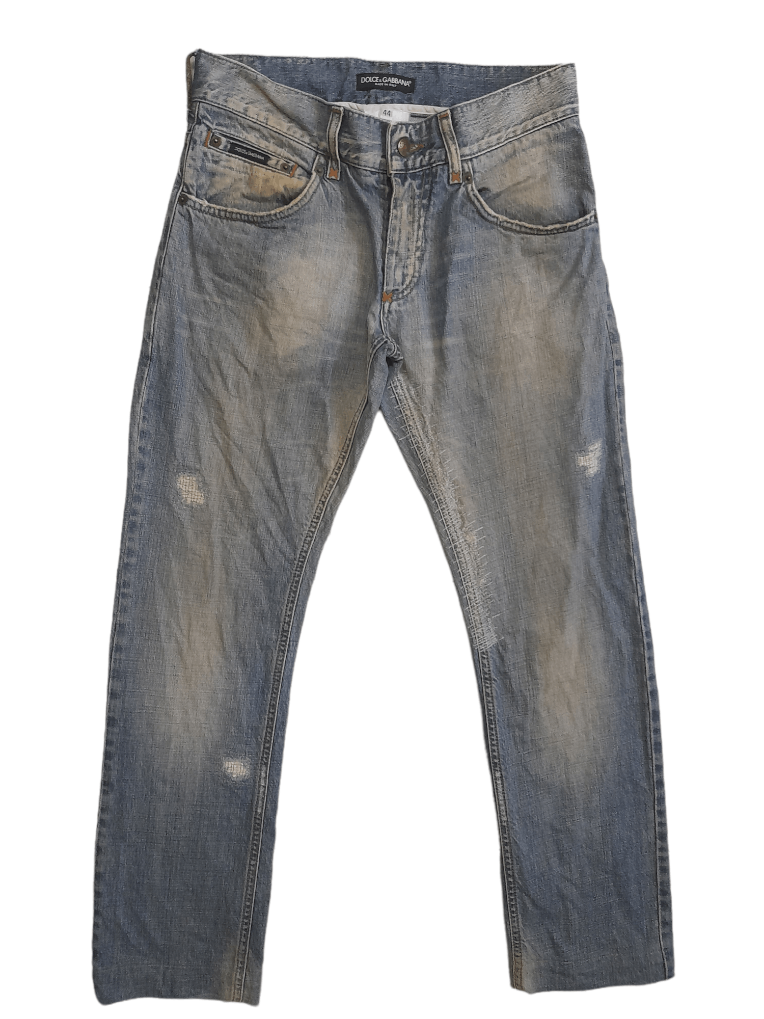 Dolce & Gabbana Dolce & Gabbana Distressed Denim (E392) Size US 30 / EU 46 - 1 Thumbnail