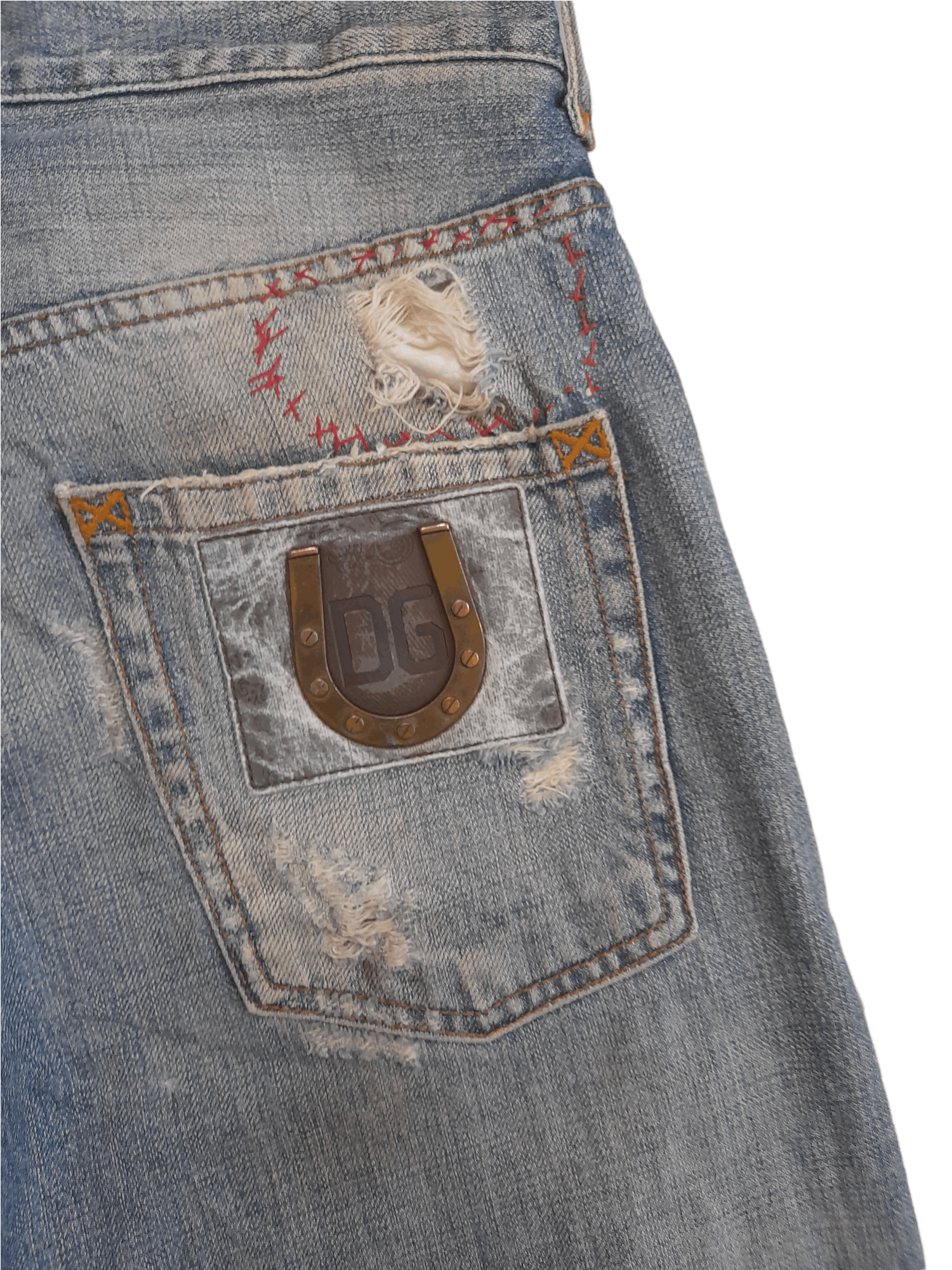 Dolce & Gabbana Dolce & Gabbana Distressed Denim (E392) Size US 30 / EU 46 - 9 Thumbnail