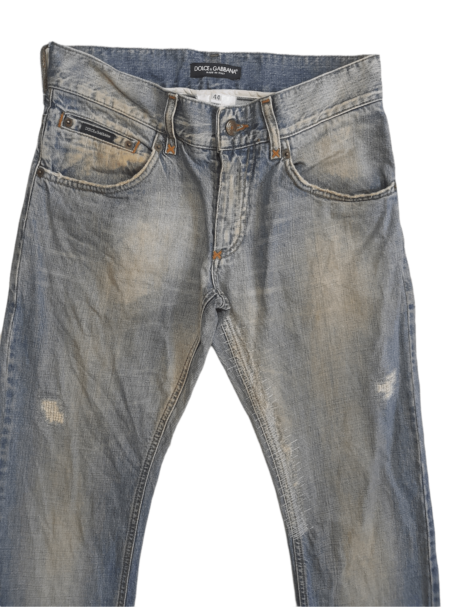 Dolce & Gabbana Dolce & Gabbana Distressed Denim (E392) Size US 30 / EU 46 - 2 Thumbnail