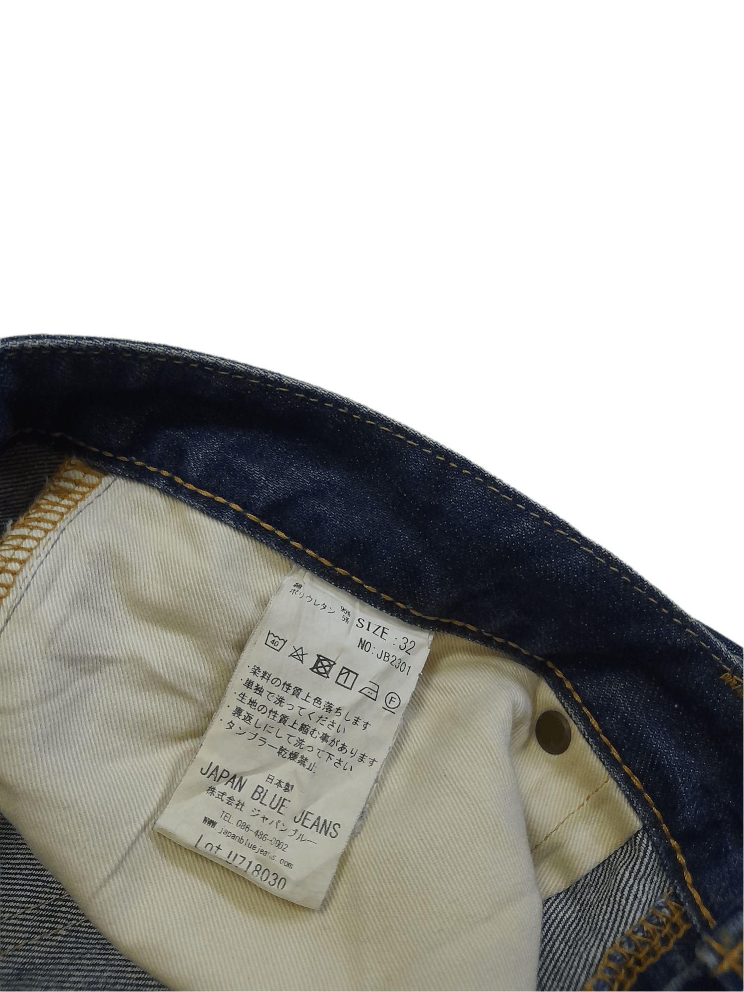 Japan Blue Melrose Pure Blue Japan Denim (E396) Size US 32 / EU 48 - 9 Thumbnail