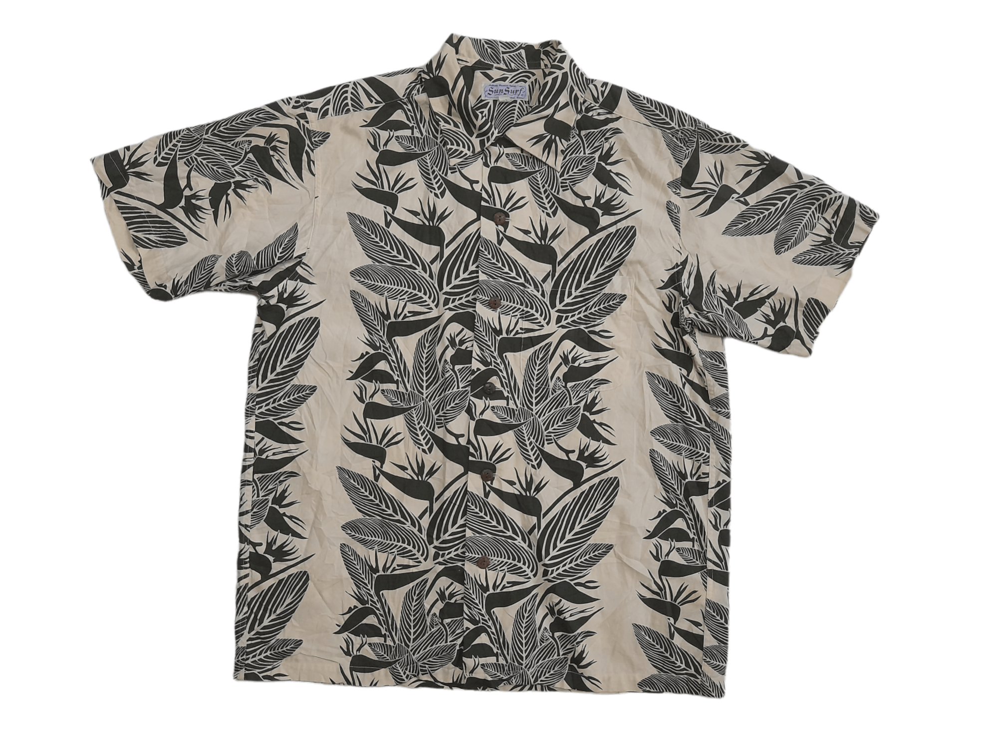 Sun Surf × Toyo Enterprises × Vintage 90s Sun Surf Toyo Japan Hawaii Shirt Button (E395) Size US M / EU 48-50 / 2 - 1 Thumbnail