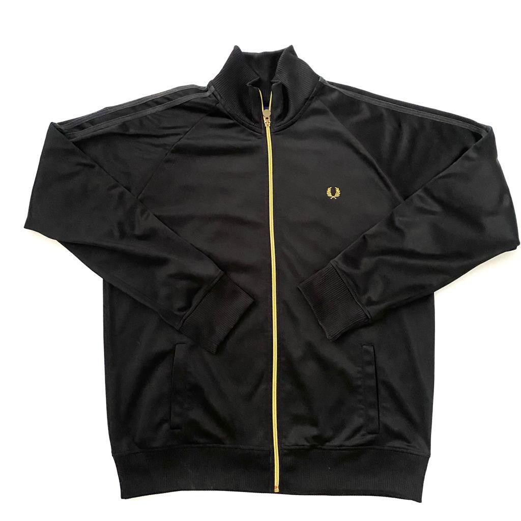 Fred Perry full zip sweatshirt in black basic sportswear