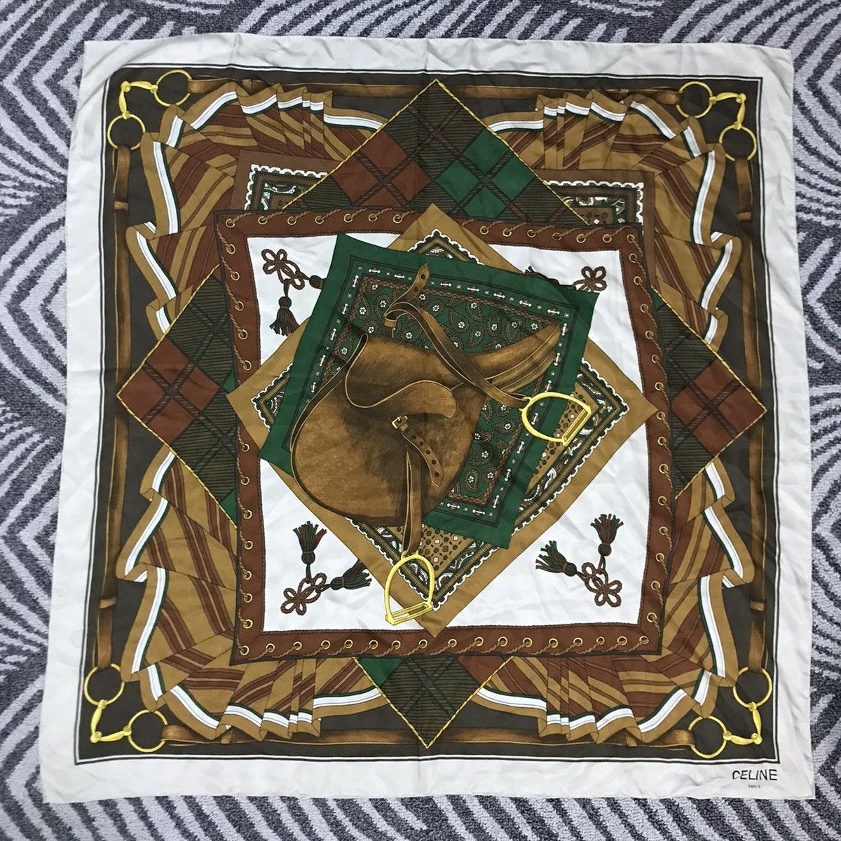 VINTAGE CELINE SILK SCARF