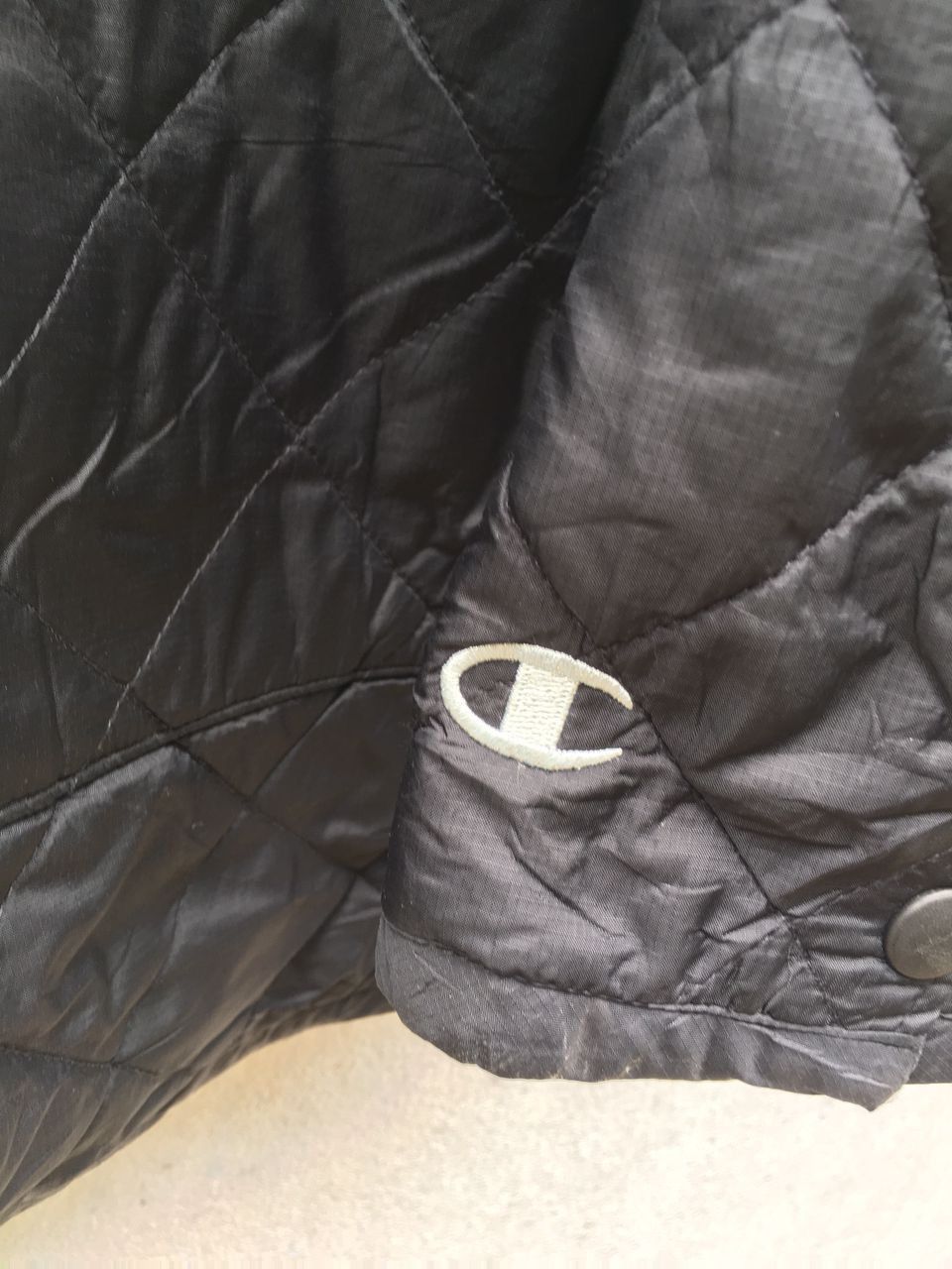 Champion × Japanese Brand Vintage Champions Quilted Down Black Jackets Size US L / EU 52-54 / 3 - 6 Thumbnail