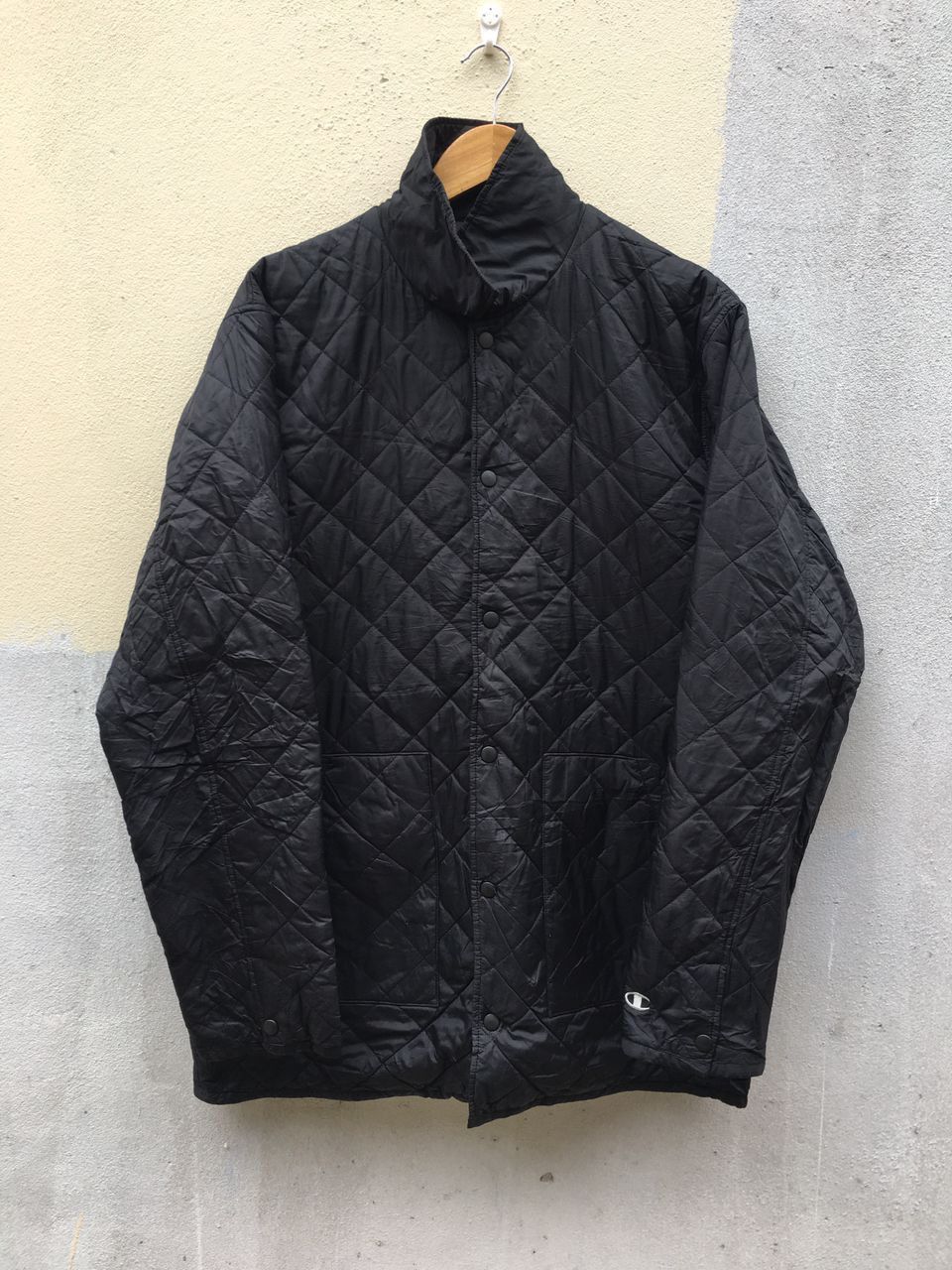 Champion × Japanese Brand Vintage Champions Quilted Down Black Jackets Size US L / EU 52-54 / 3 - 1 Thumbnail