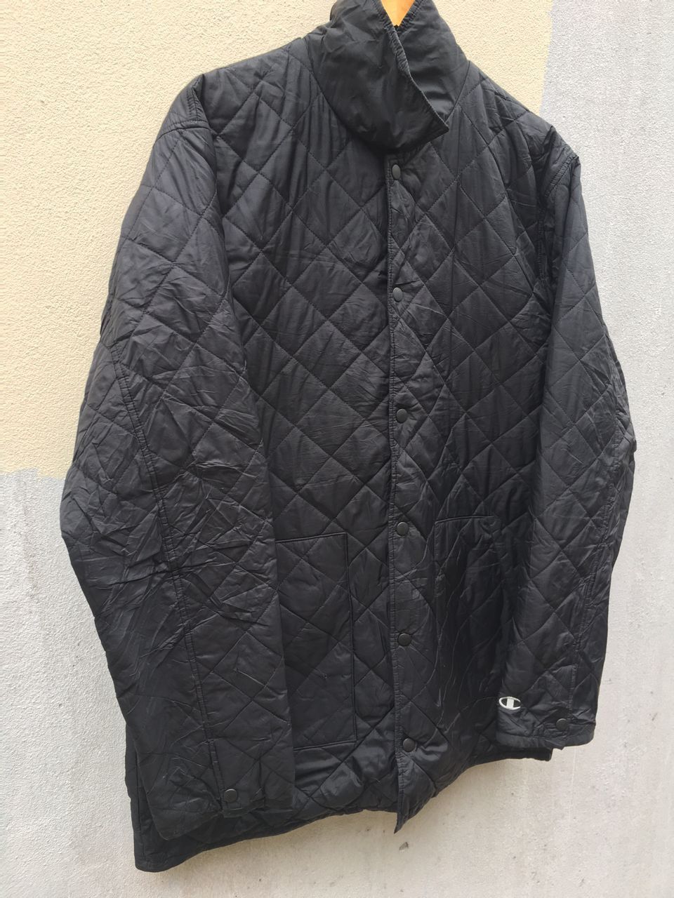 Champion × Japanese Brand Vintage Champions Quilted Down Black Jackets Size US L / EU 52-54 / 3 - 2 Thumbnail