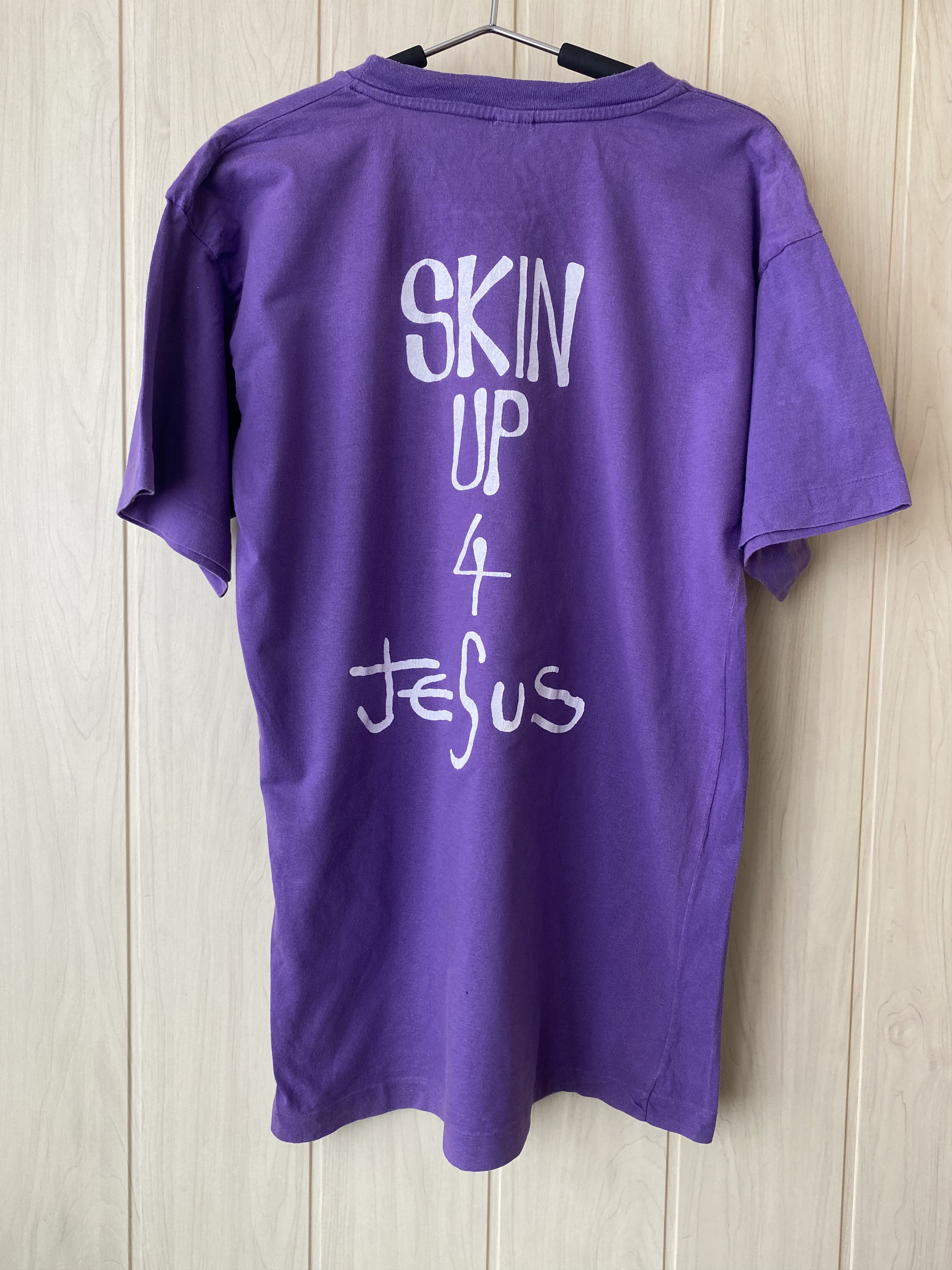 Band Tees Vintage 80’s Creaming Jesus Smoke skin up 4 jesus T-shirt Size US L / EU 52-54 / 3 - 1 Thumbnail