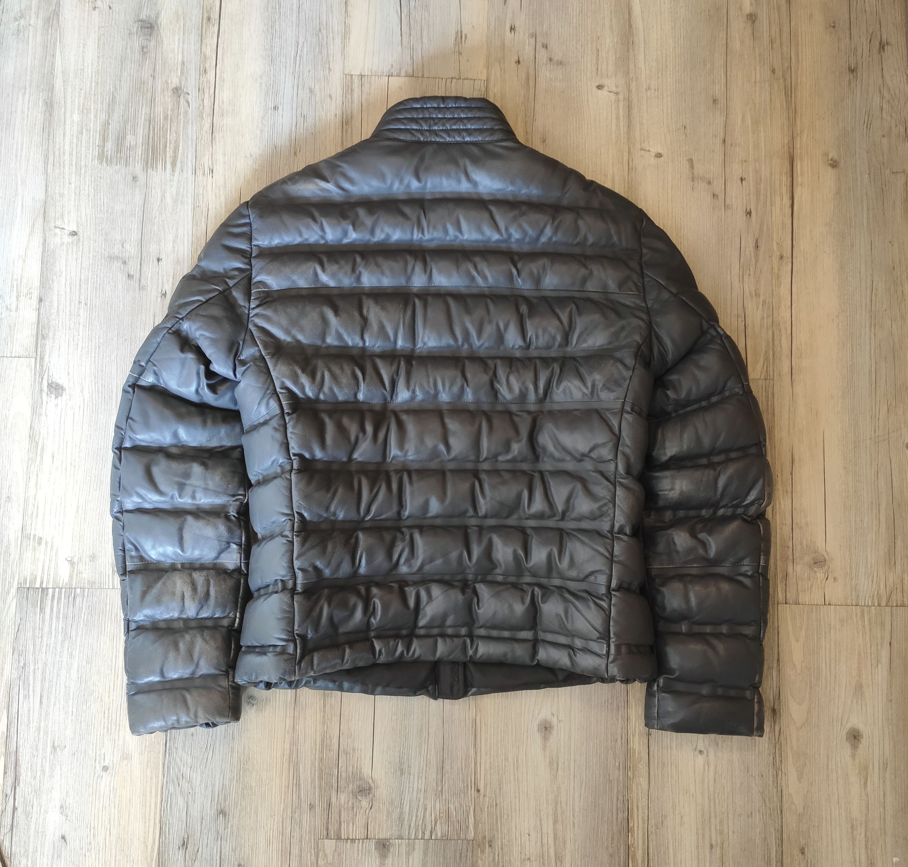 Peuterey Dornier leather down jacket.Like Saint Laurent or Brioni Size US M / EU 48-50 / 2 - 3 Thumbnail