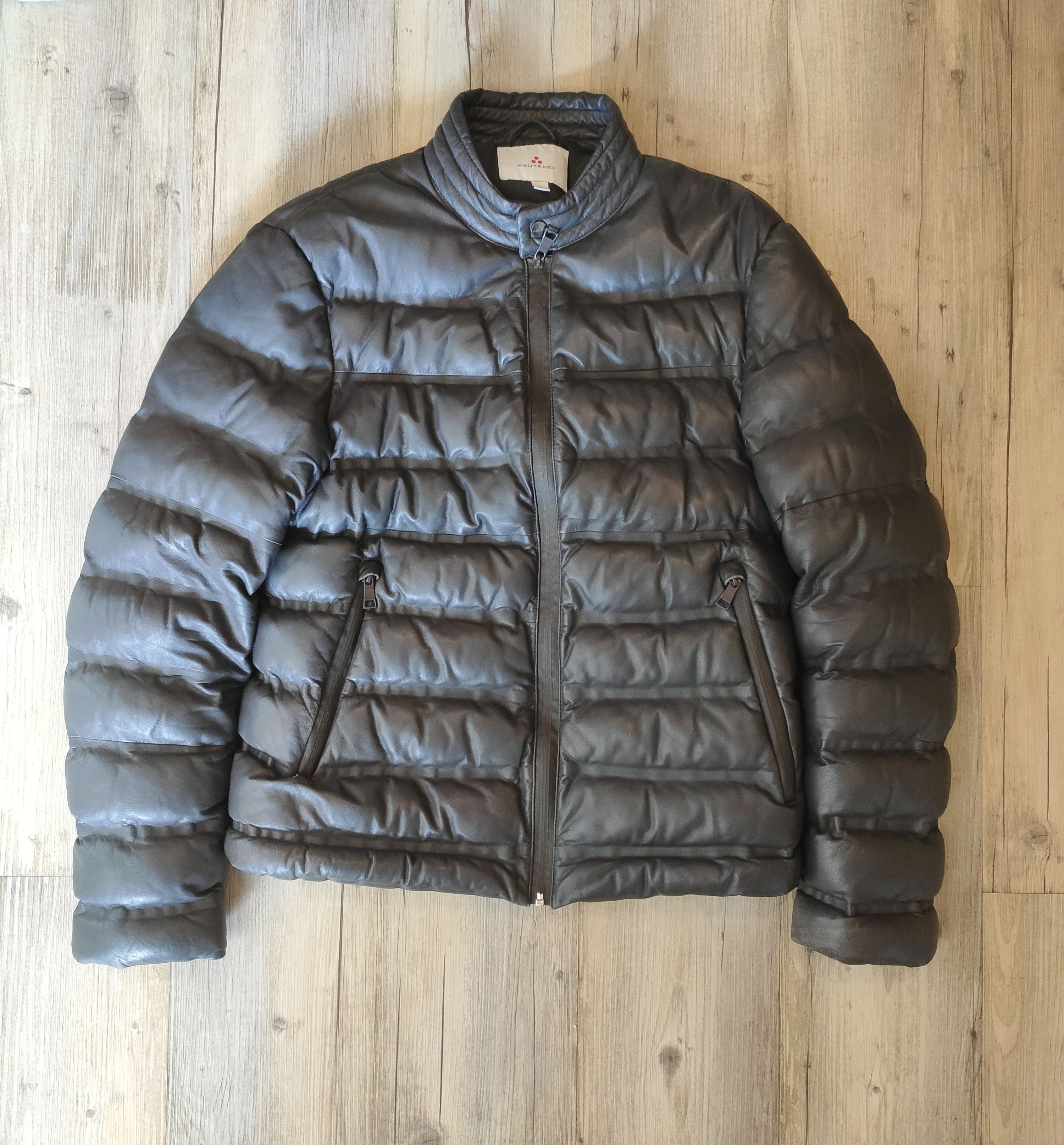 Peuterey Dornier leather down jacket.Like Saint Laurent or Brioni Size US M / EU 48-50 / 2 - 1 Thumbnail